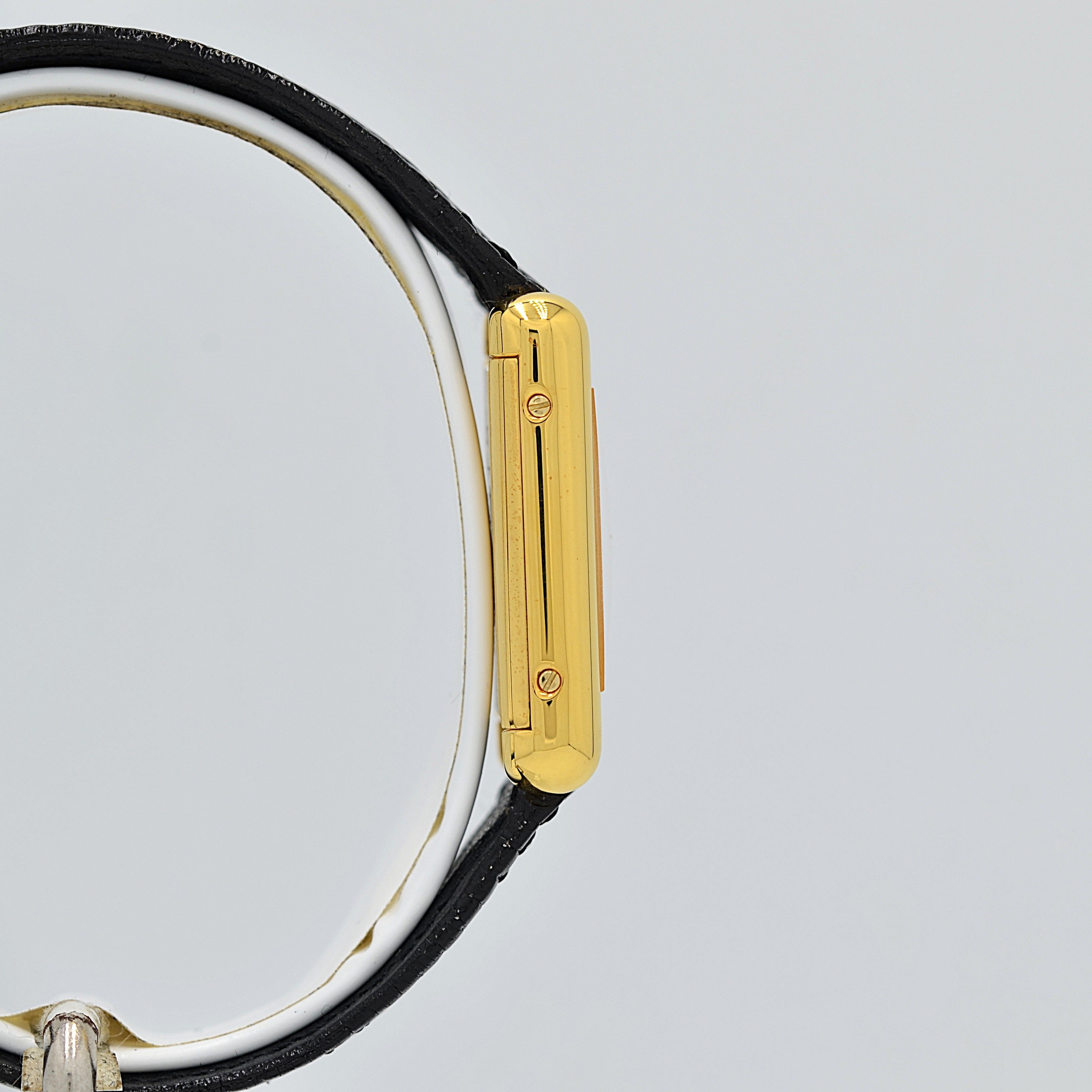 [Cartier] Cartier Must Tank SM Ivory Roman Manual Winding with Lifetime Warranty