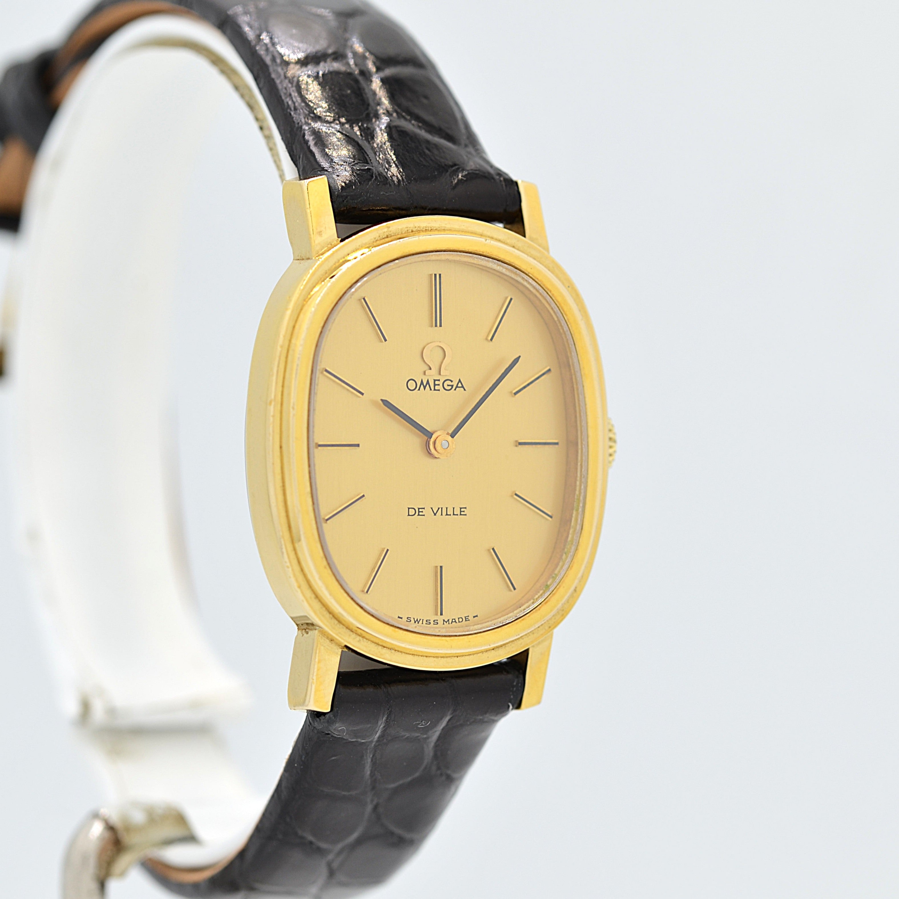 【OMEGA】オメガ デヴィル GP オーバル Gold 純正尾錠付き