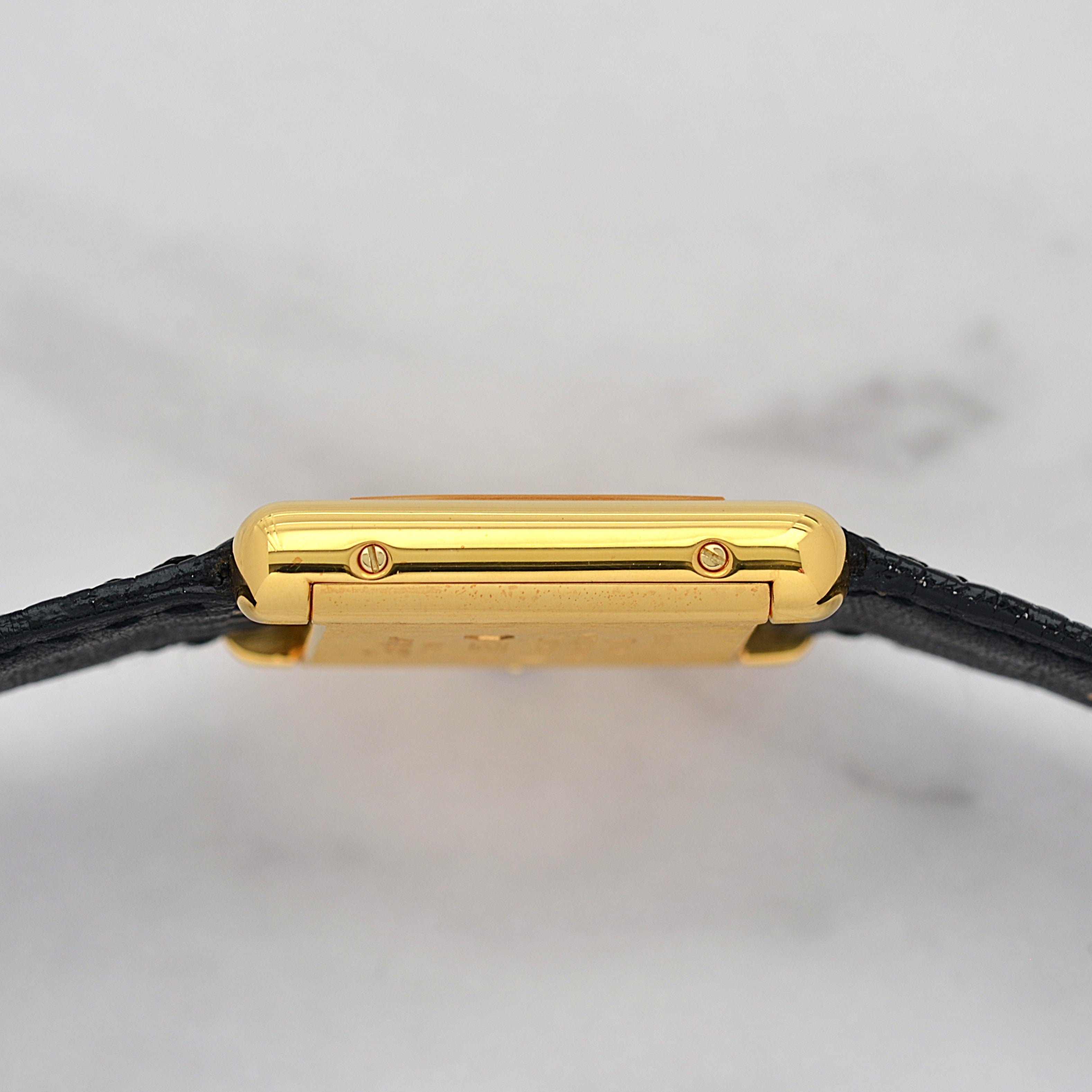 [Cartier] Cartier Must Tank SM Ivory Roman Manual Winding with Lifetime Warranty