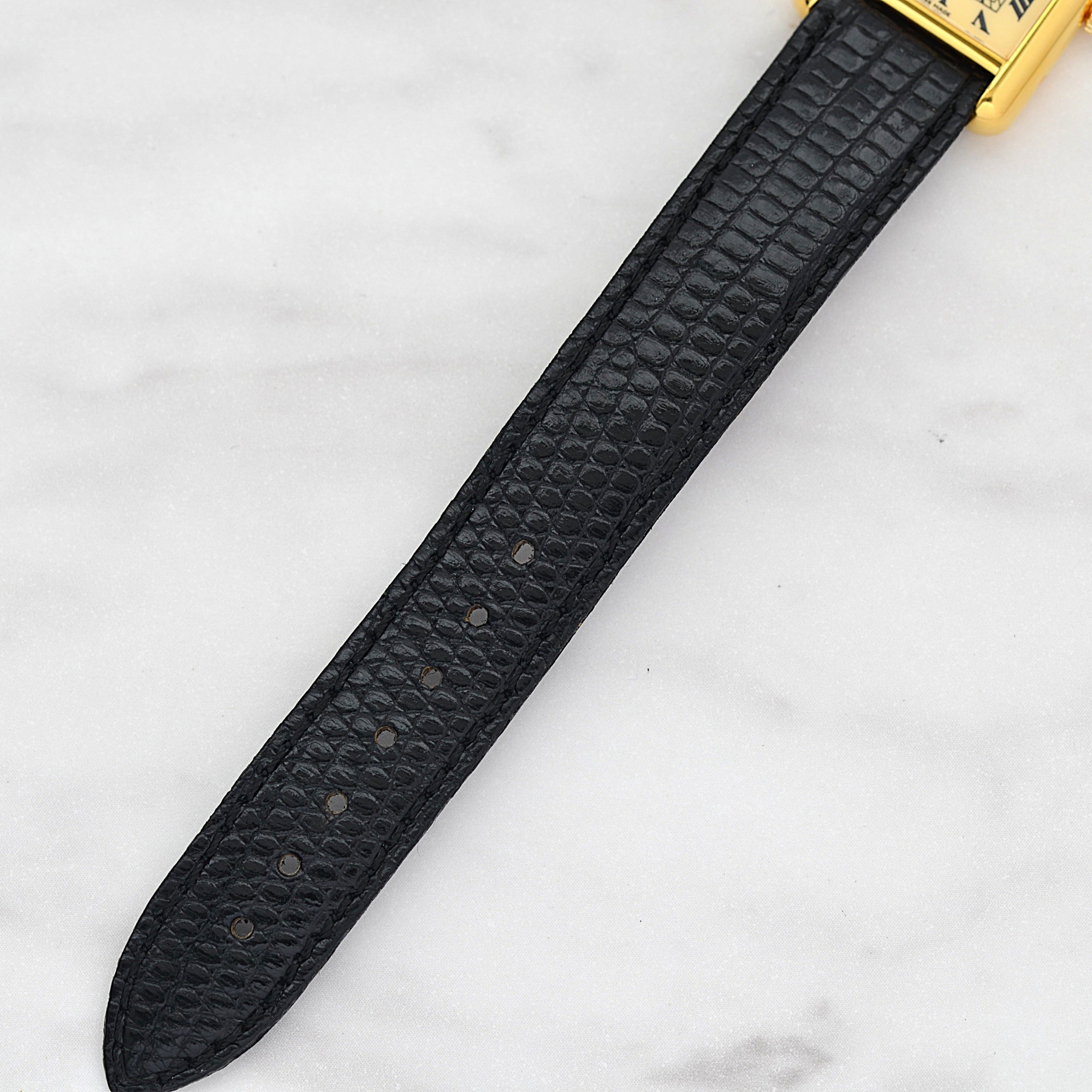 [Cartier] Cartier Must Tank SM Ivory Roman Manual Winding with Lifetime Warranty