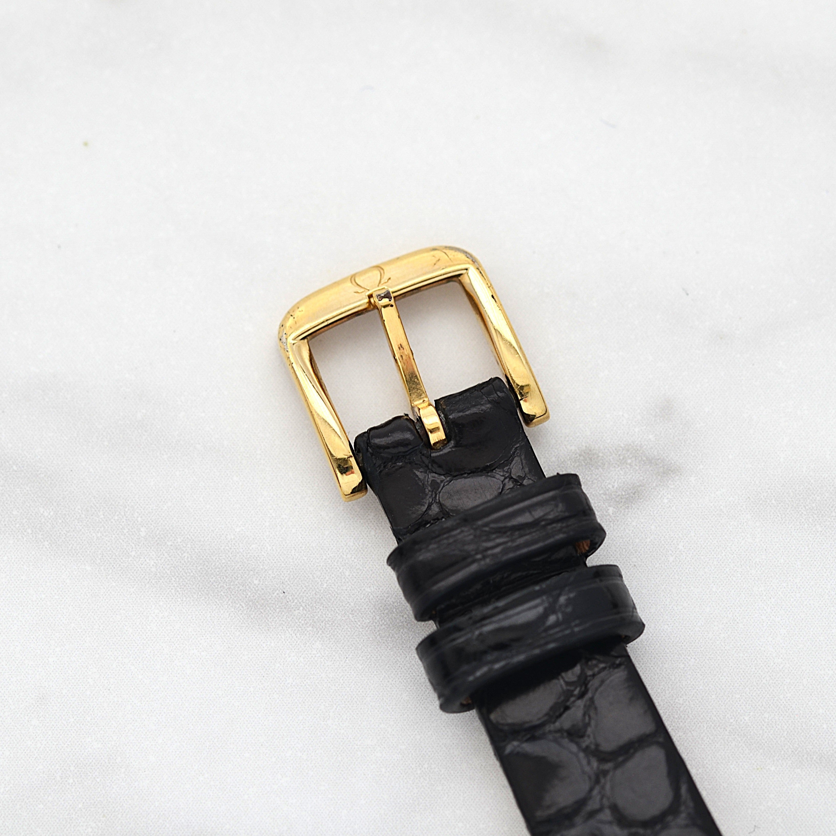 【OMEGA】オメガ デヴィル GP オーバル Gold 純正尾錠付き