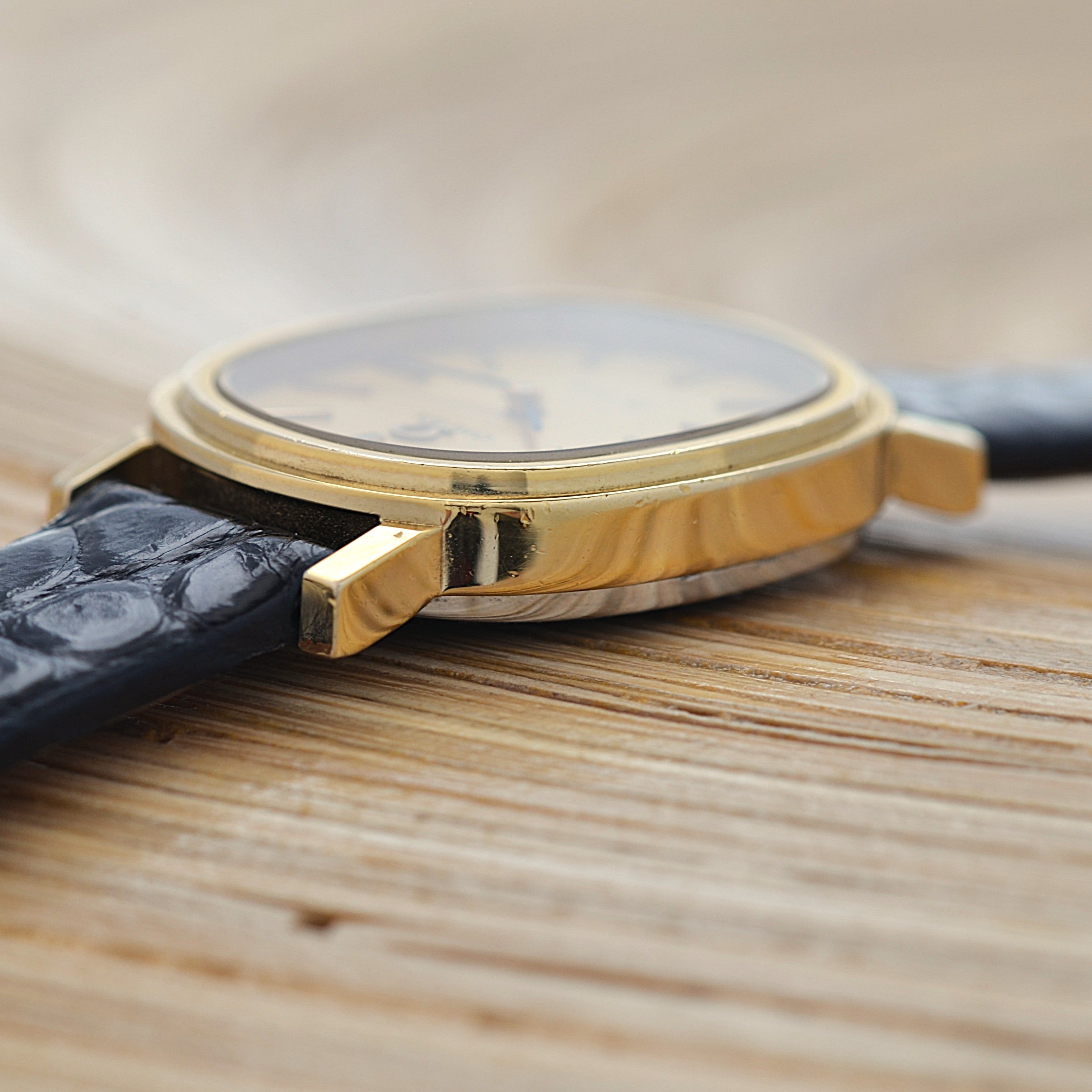 【OMEGA】オメガ デヴィル GP オーバル Gold 純正尾錠付き