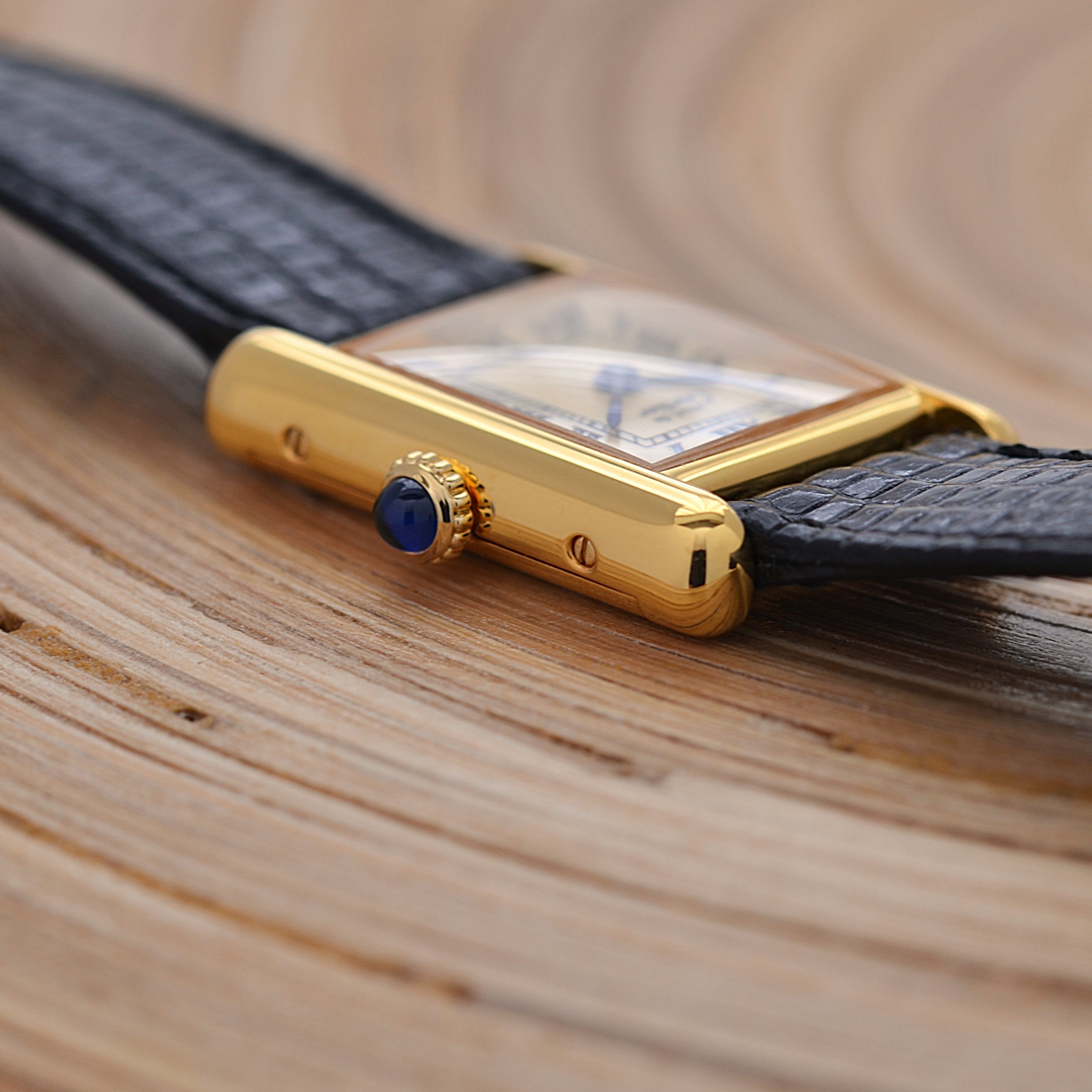 [Cartier] Cartier Must Tank SM Ivory Roman Manual Winding with Lifetime Warranty