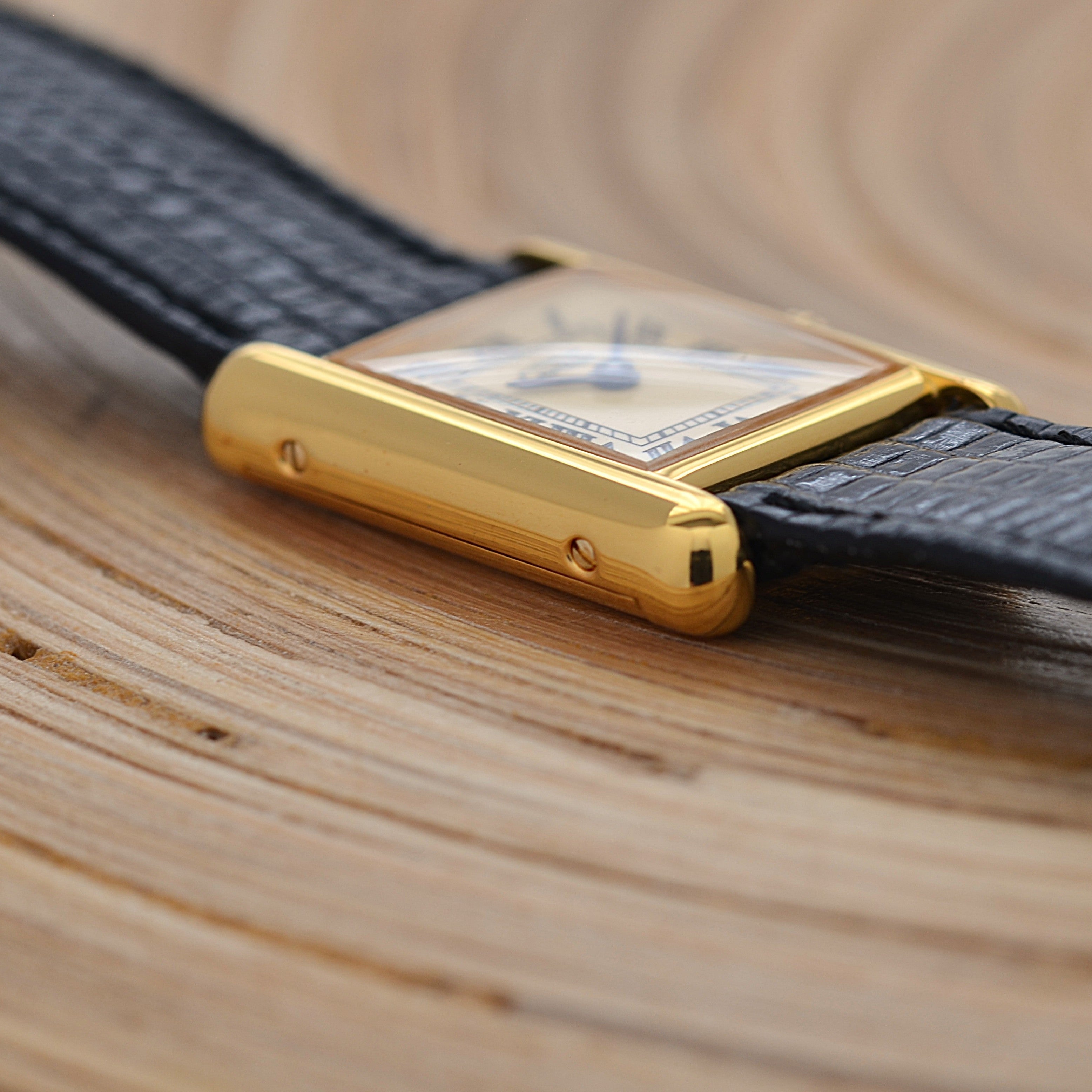 [Cartier] Cartier Must Tank SM Ivory Roman Manual Winding with Lifetime Warranty