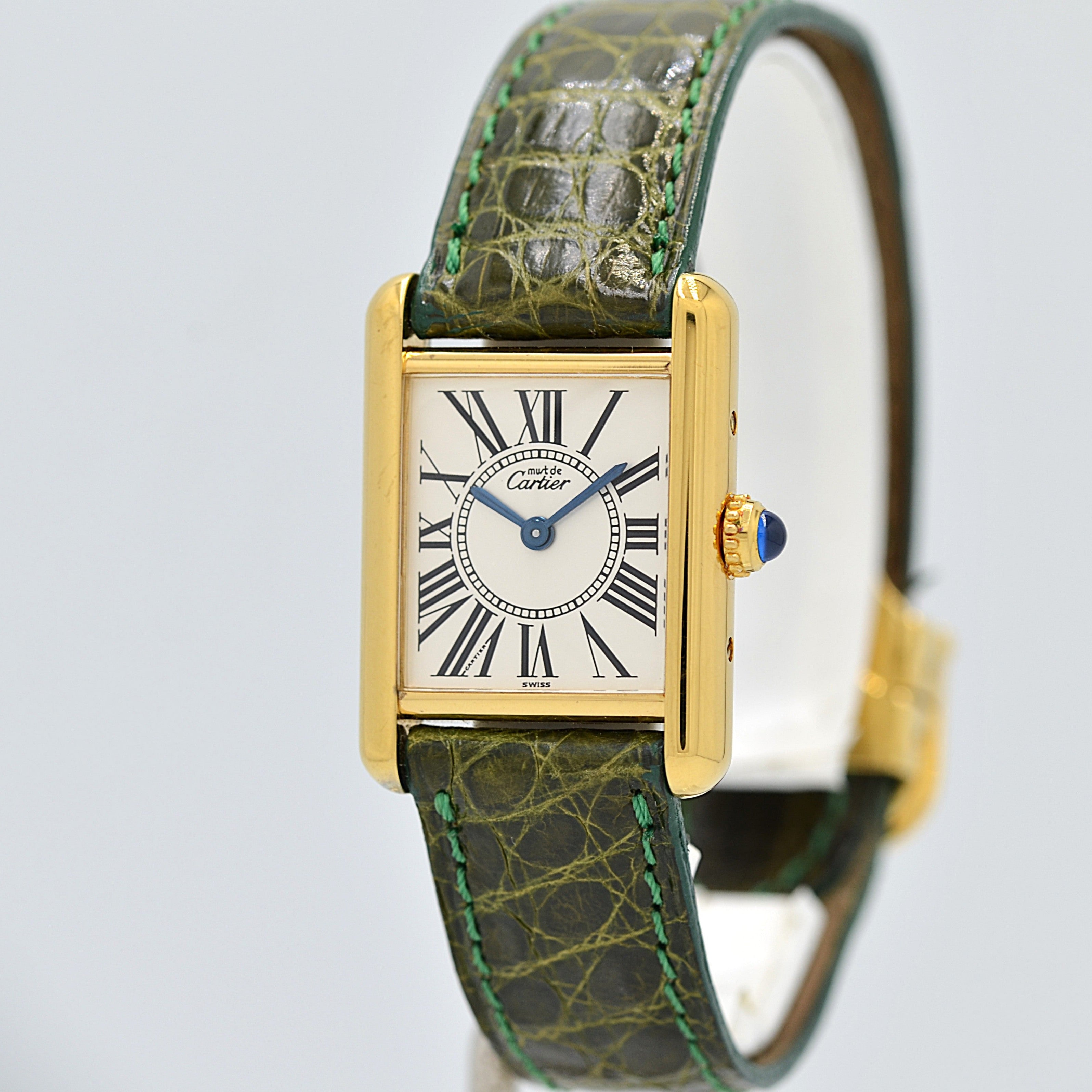 【Cartier】カルティエ マストタンク SMオパラン 純正Dバックル付き