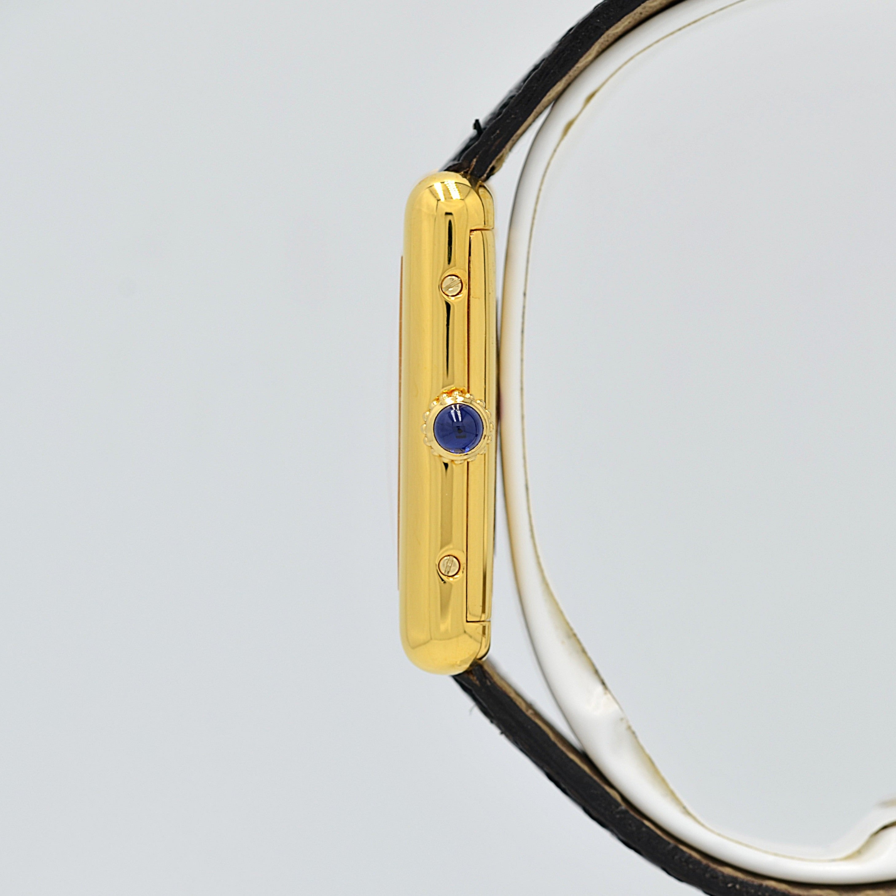 [Cartier] Cartier Must Tank LM Ivory Roma Manual Winding with Lifetime Warranty