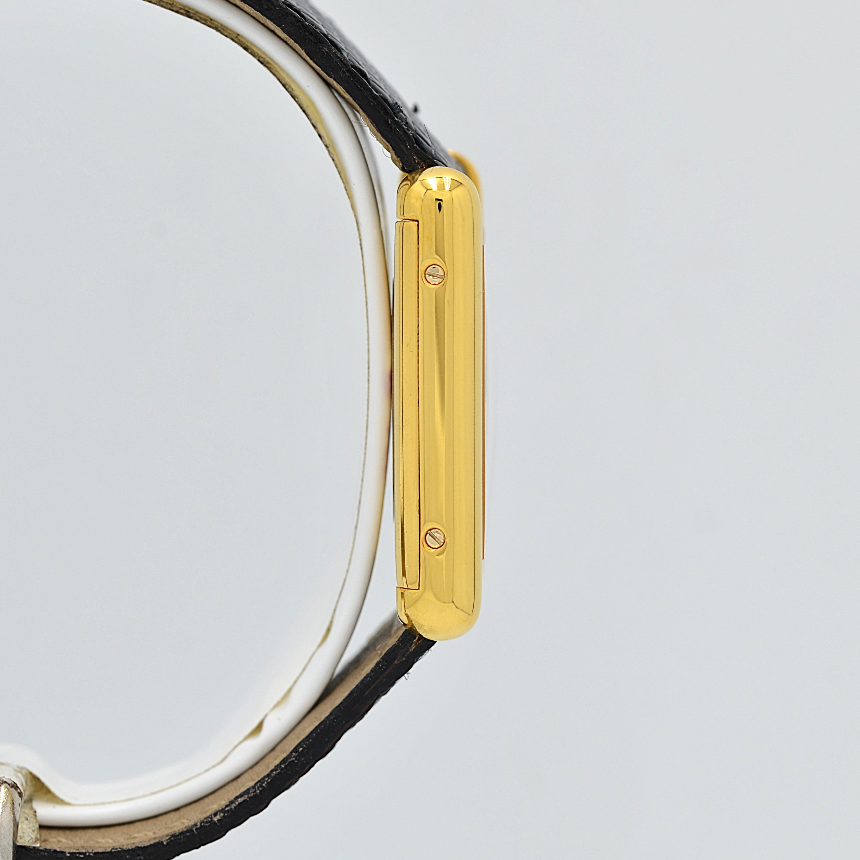 [Cartier] Cartier Must Tank LM Ivory Roma Manual Winding with Lifetime Warranty