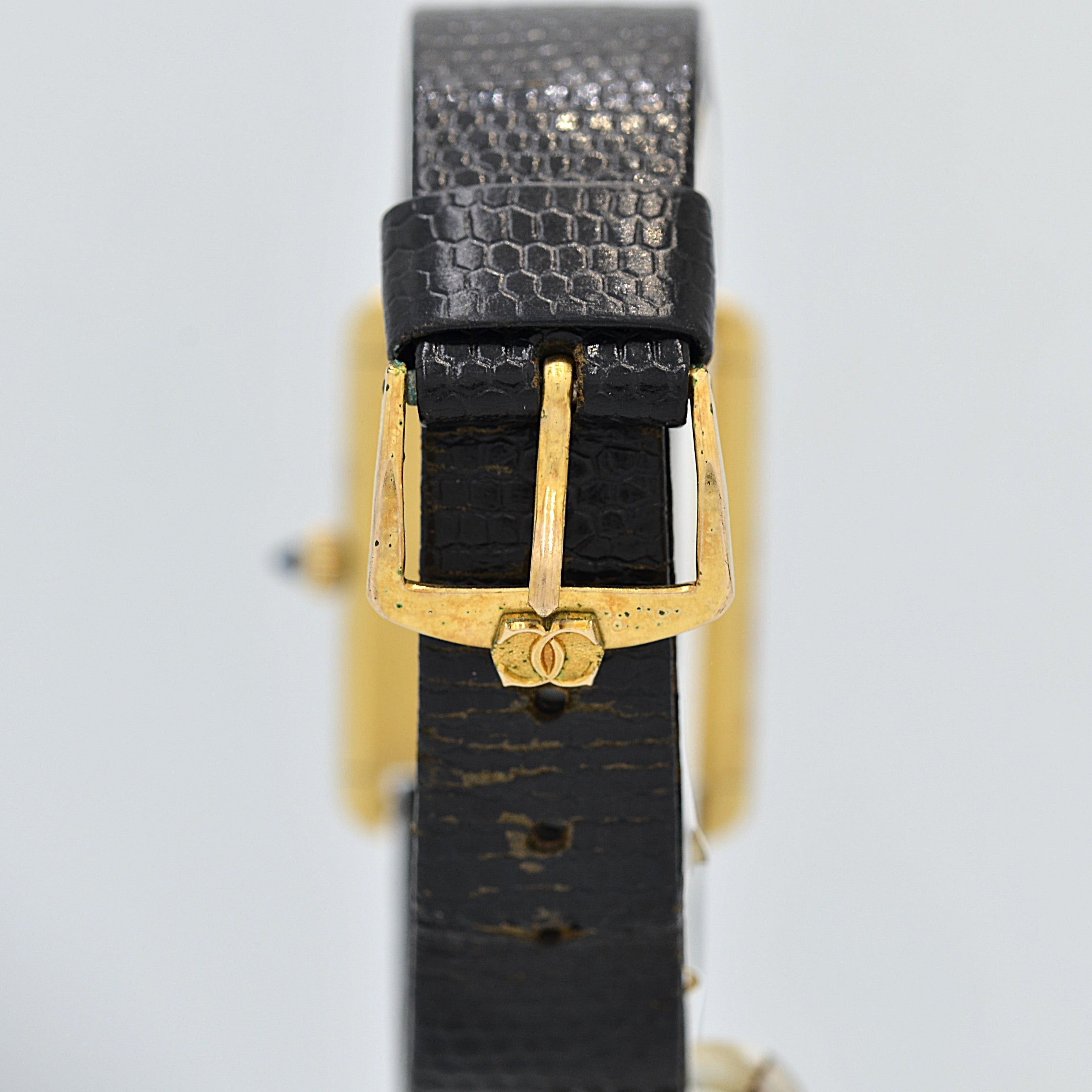 【Cartier】カルティエ マストタンクLM ホワイトローマ 手巻き Pre-must de TANK 北米仕様 カルティエ修理見積書付き