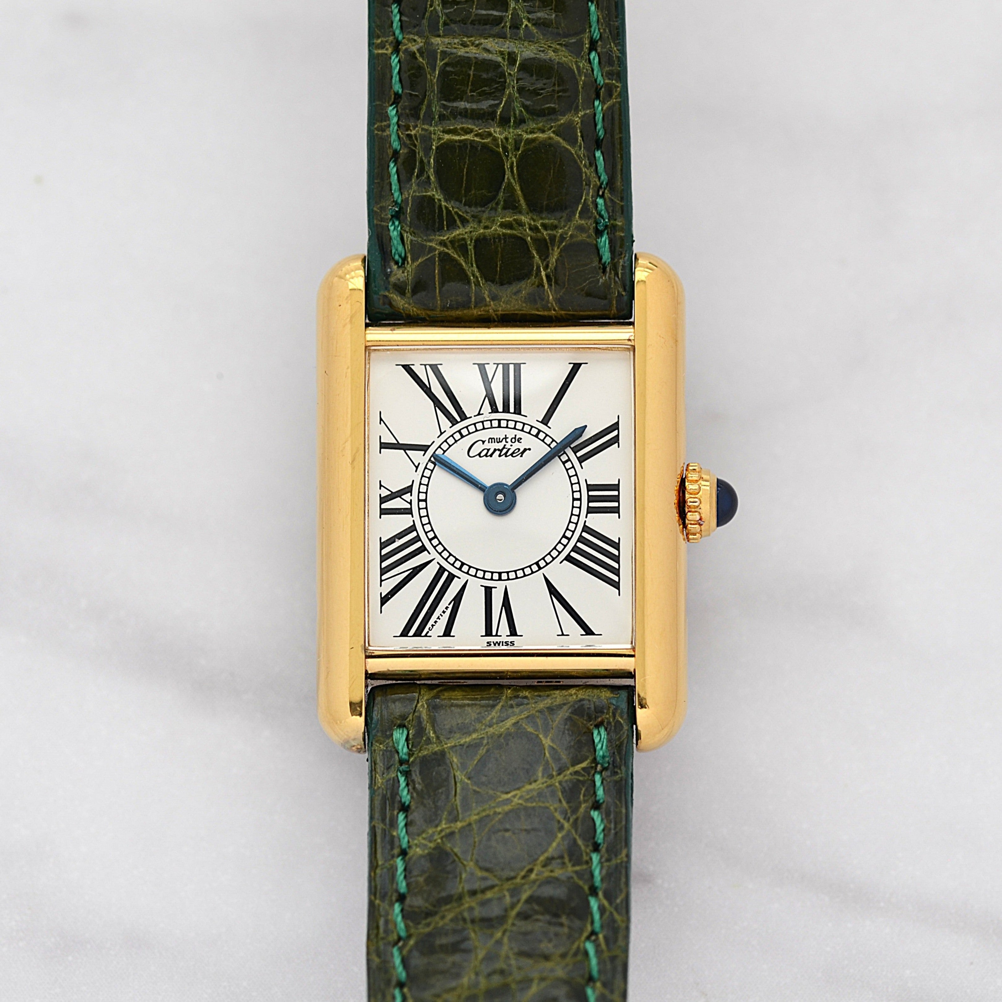 【Cartier】カルティエ マストタンク SMオパラン 純正Dバックル付き