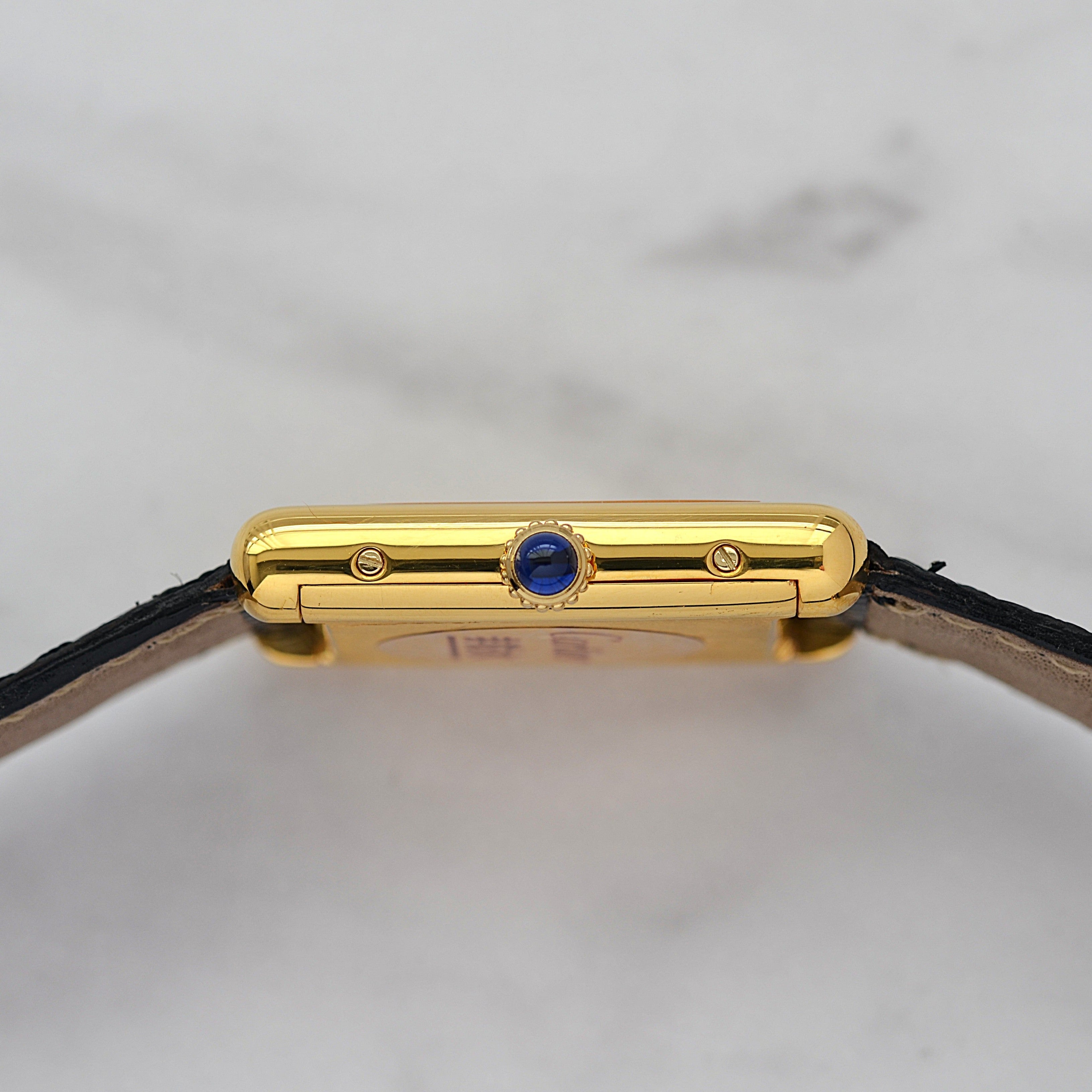 [Cartier] Cartier Must Tank LM Ivory Roma Manual Winding with Lifetime Warranty