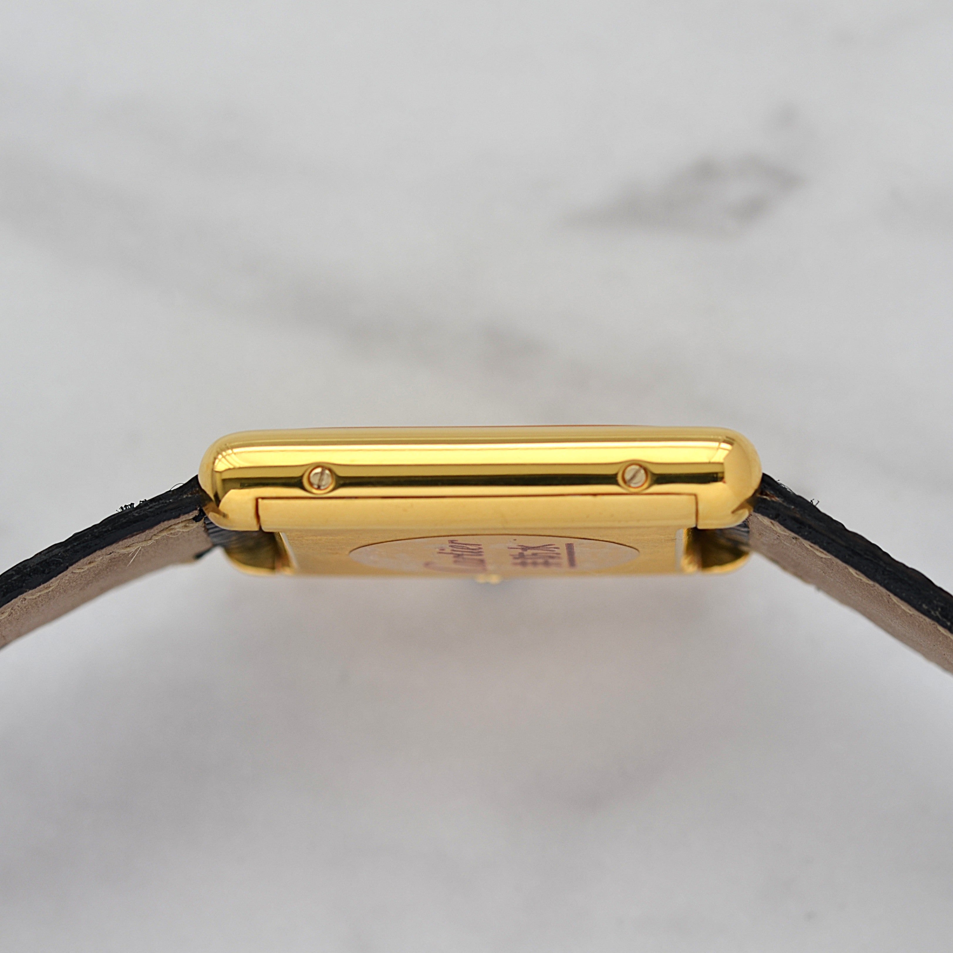 [Cartier] Cartier Must Tank LM Ivory Roma Manual Winding with Lifetime Warranty