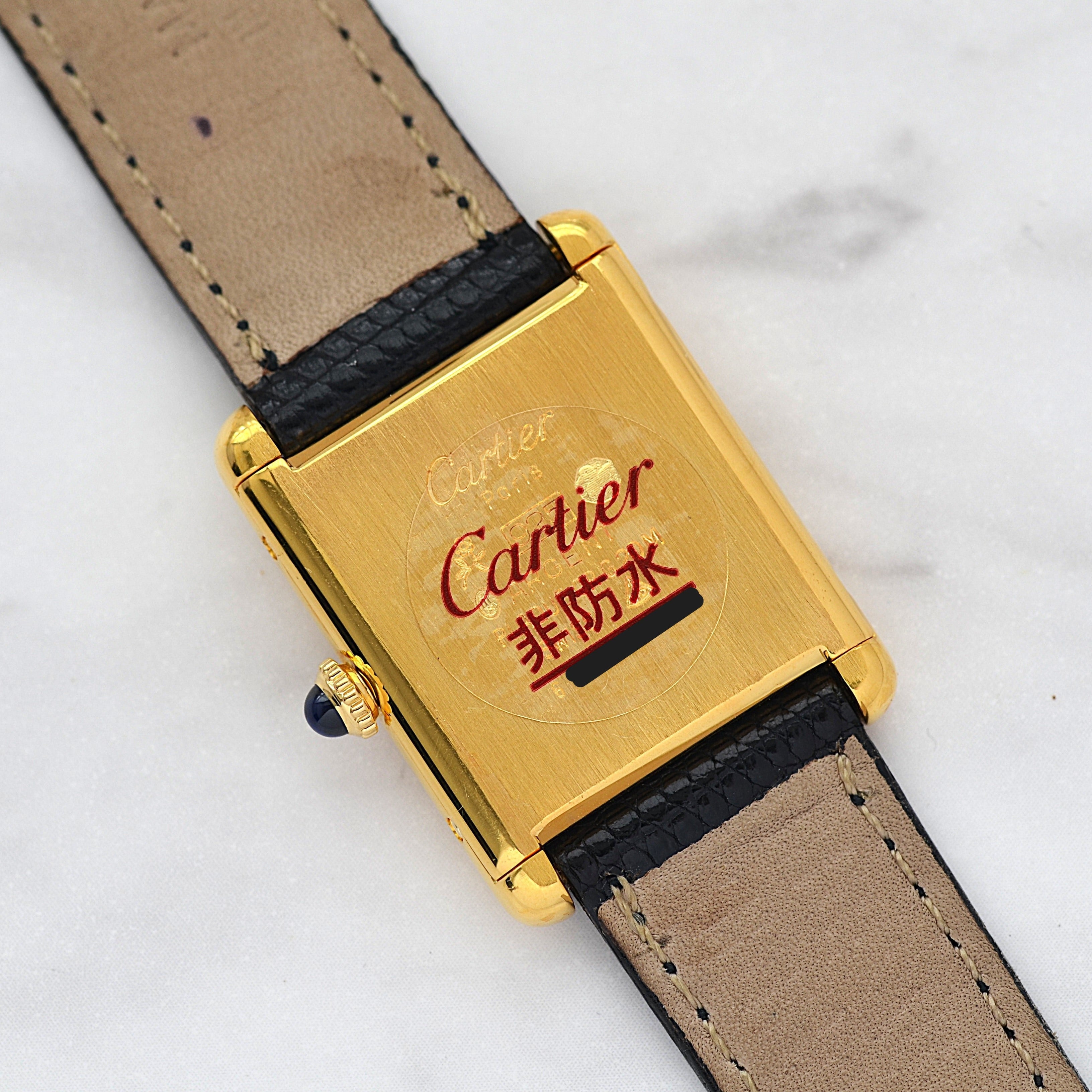 [Cartier] Cartier Must Tank LM Ivory Roma Manual Winding with Lifetime Warranty