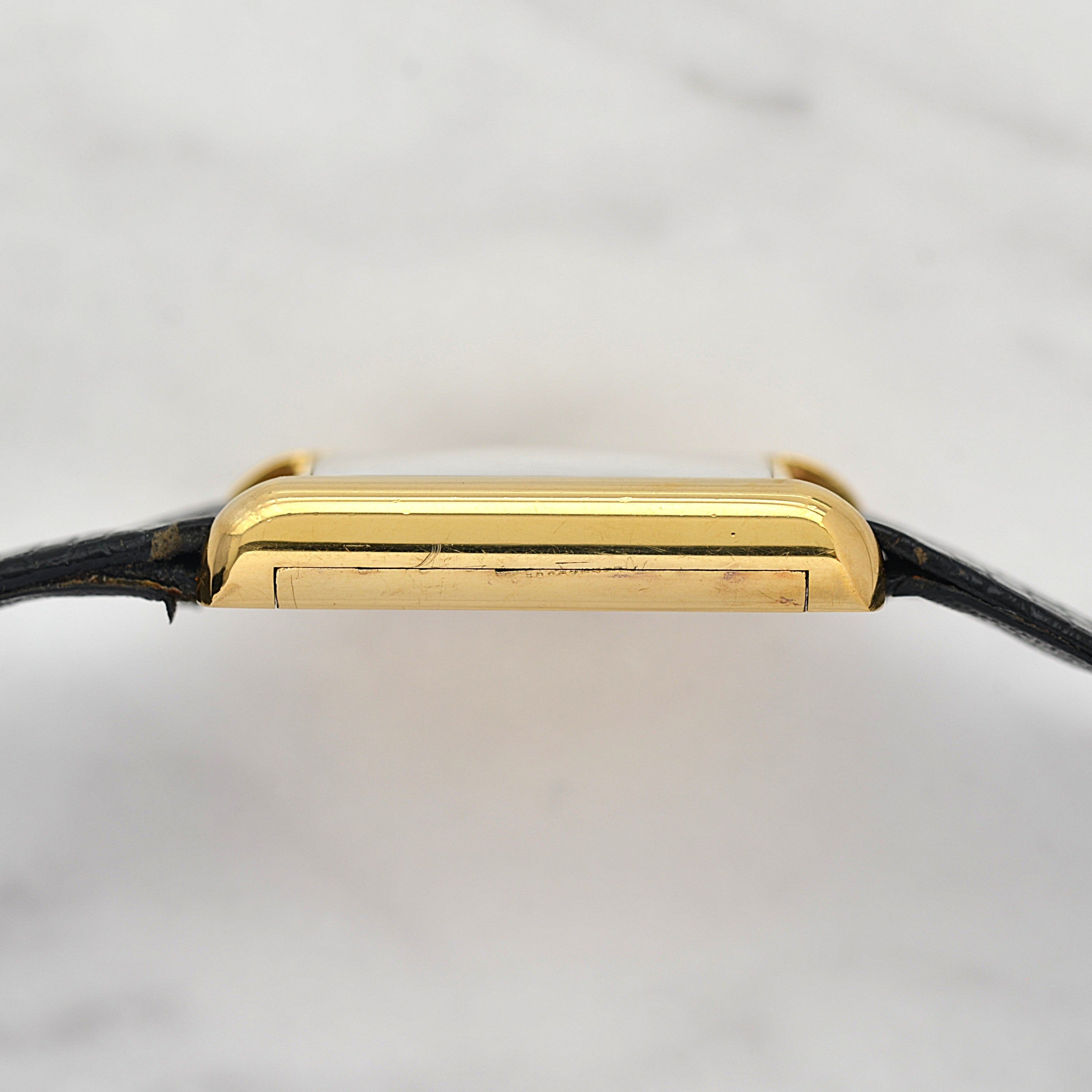 【Cartier】カルティエ マストタンクLM ホワイトローマ 手巻き Pre-must de TANK 北米仕様 カルティエ修理見積書付き