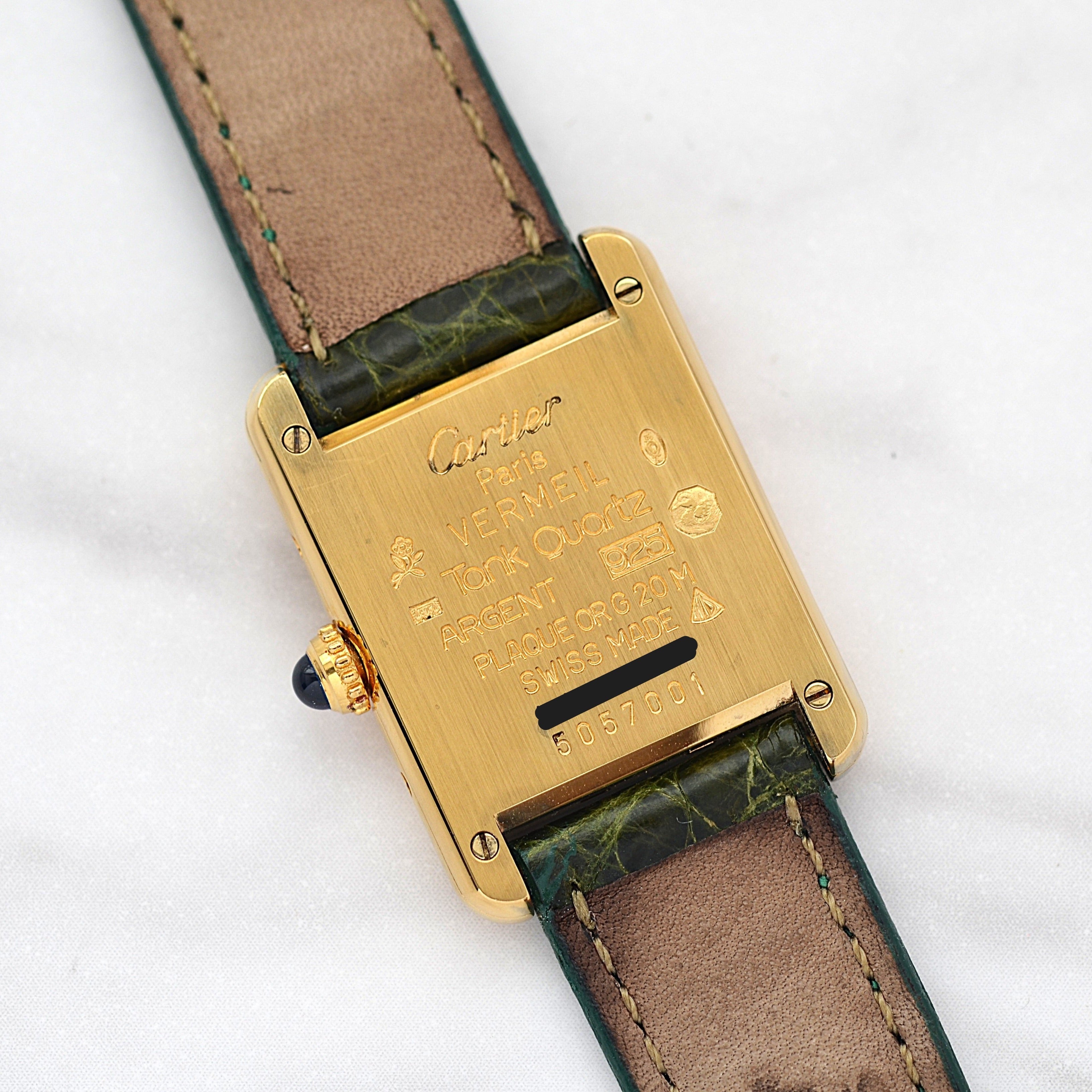 【Cartier】カルティエ マストタンク SMオパラン 純正Dバックル付き