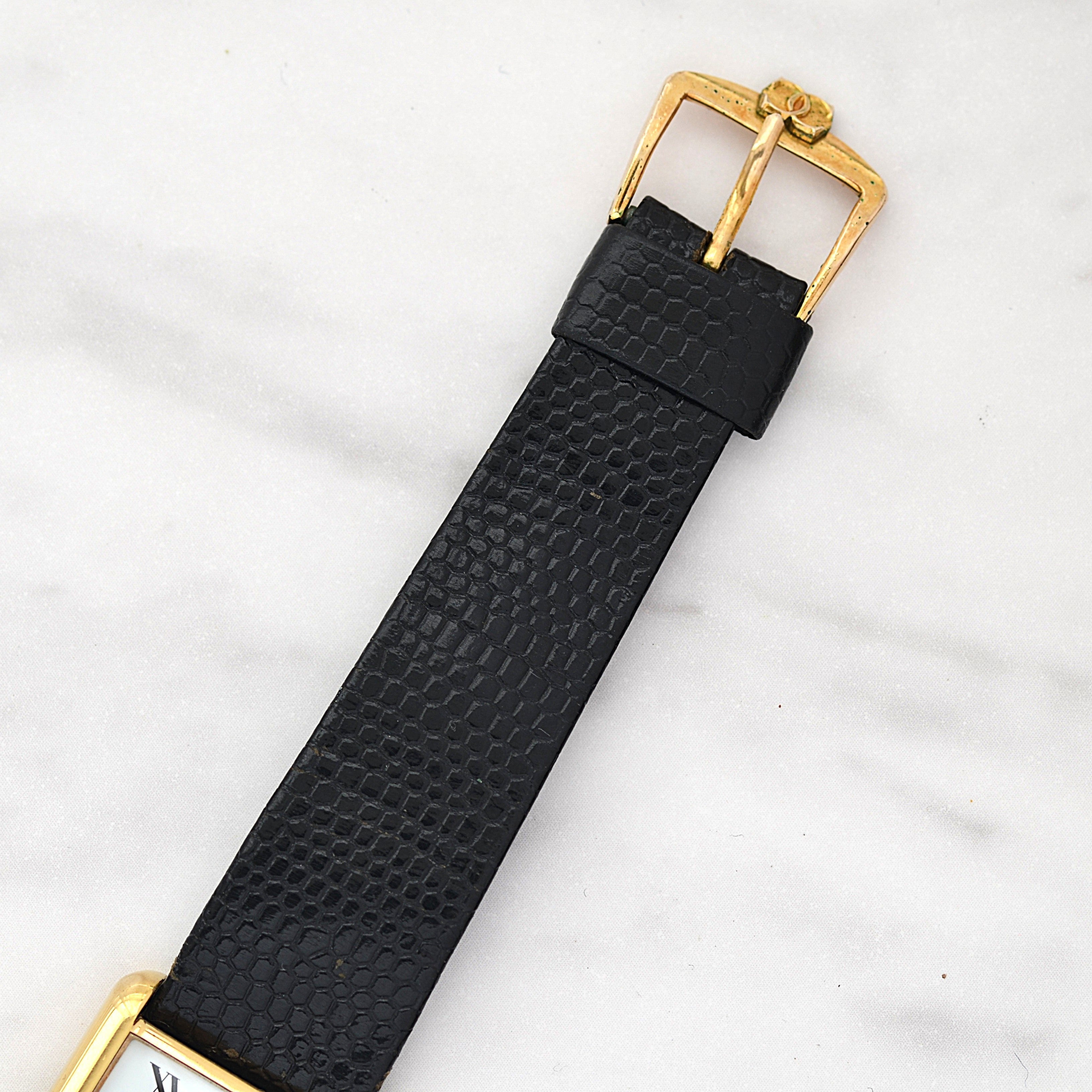 【Cartier】カルティエ マストタンクLM ホワイトローマ 手巻き Pre-must de TANK 北米仕様 カルティエ修理見積書付き