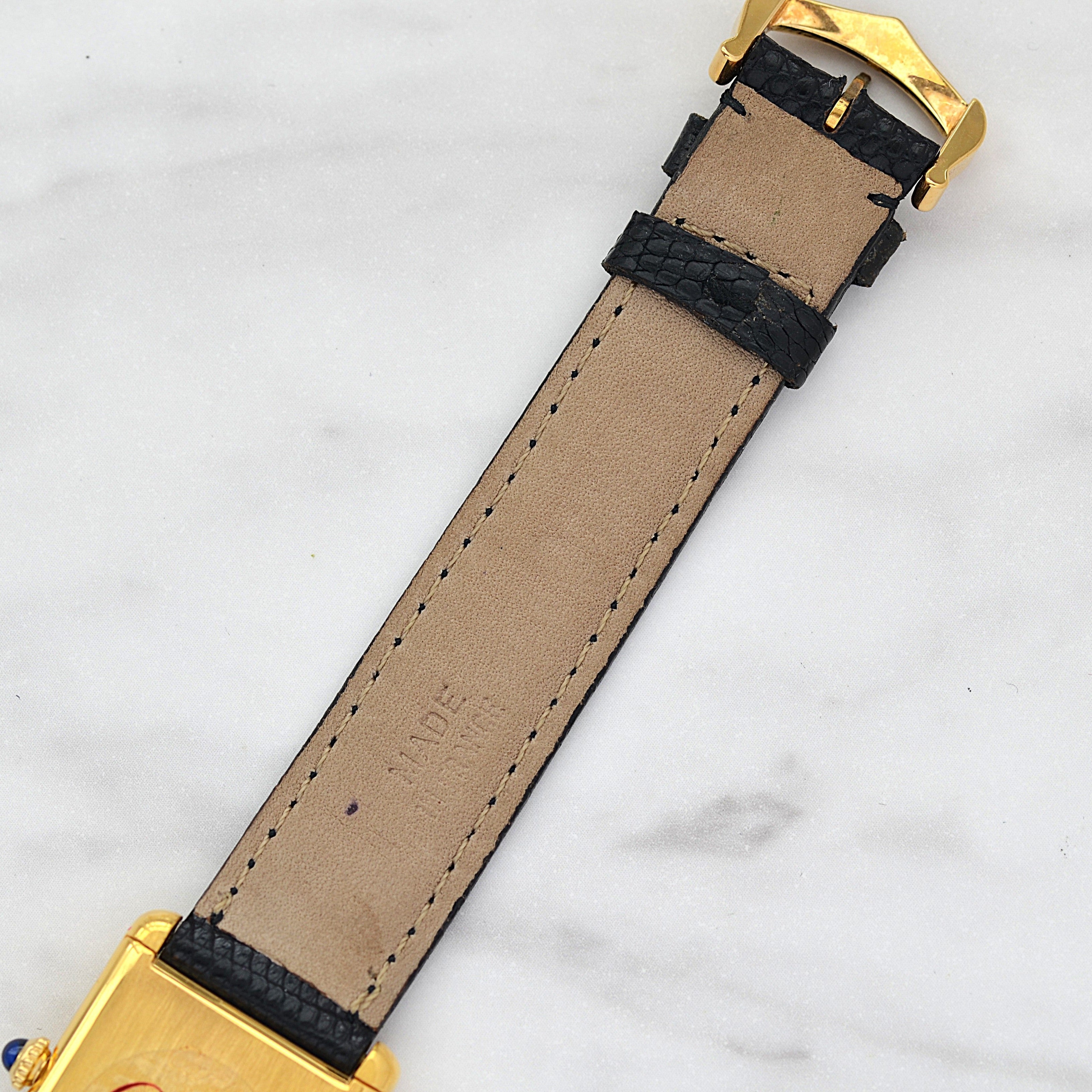 [Cartier] Cartier Must Tank LM Ivory Roma Manual Winding with Lifetime Warranty