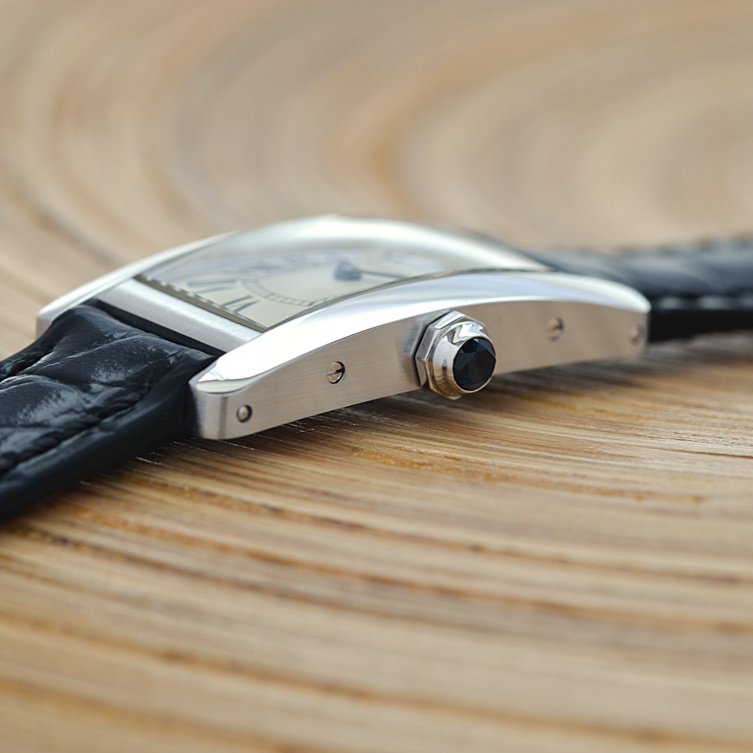 【Cartier】カルティエ タンクアメリカンSM 18KWG 付属品付き カルティエコンプリートサービス済み