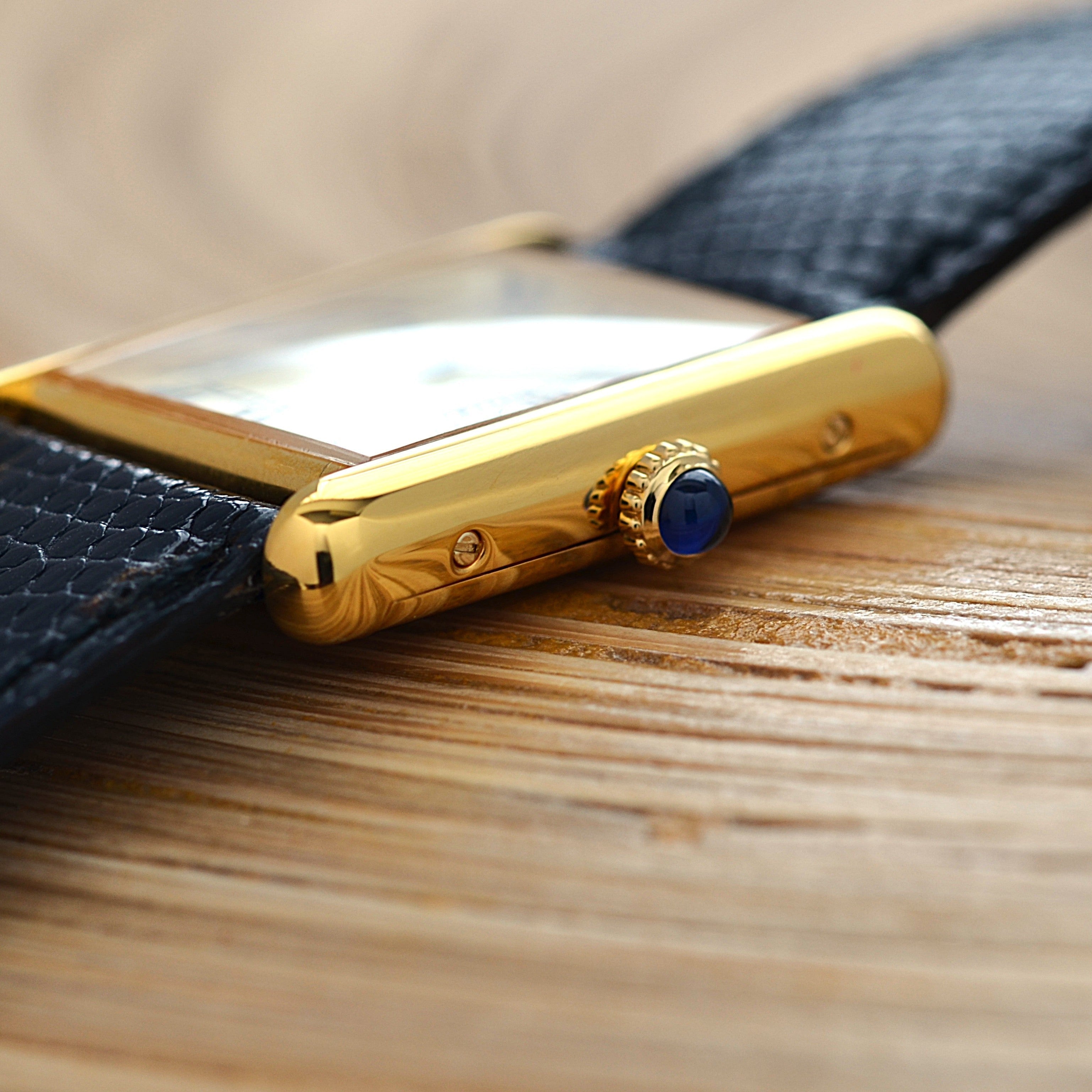 [Cartier] Cartier Must Tank LM Ivory Roma Manual Winding with Lifetime Warranty