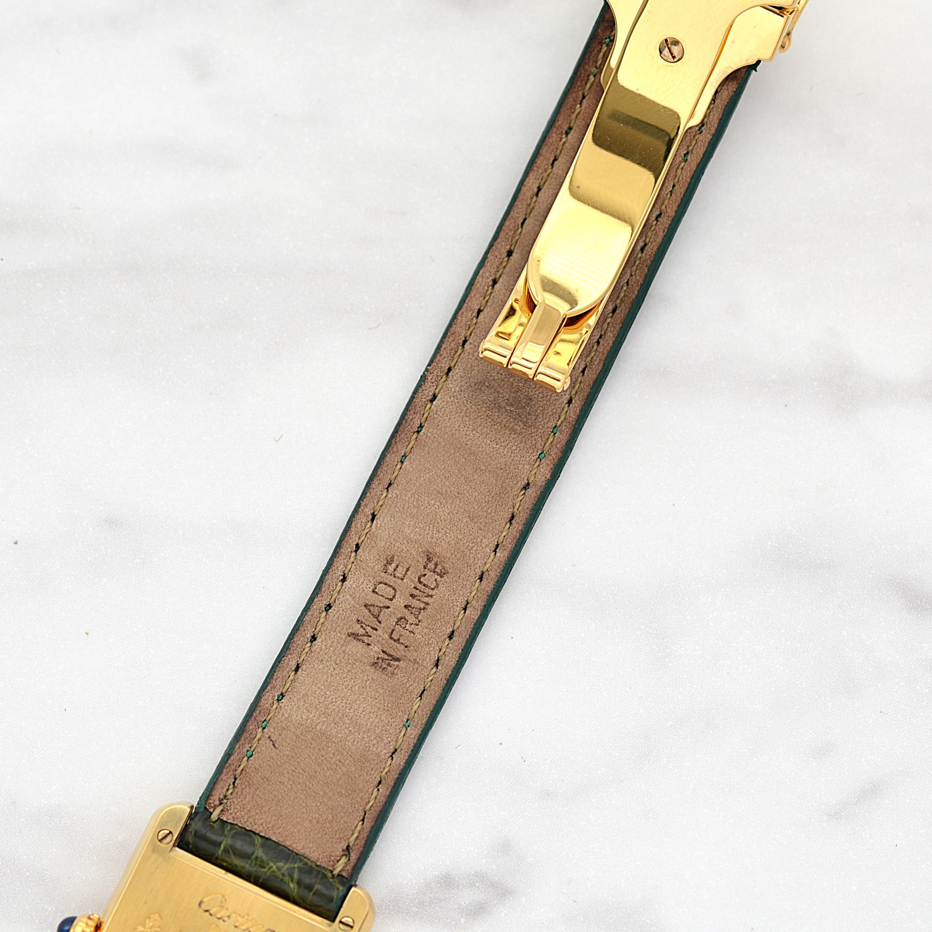 【Cartier】カルティエ マストタンク SMオパラン 純正Dバックル付き