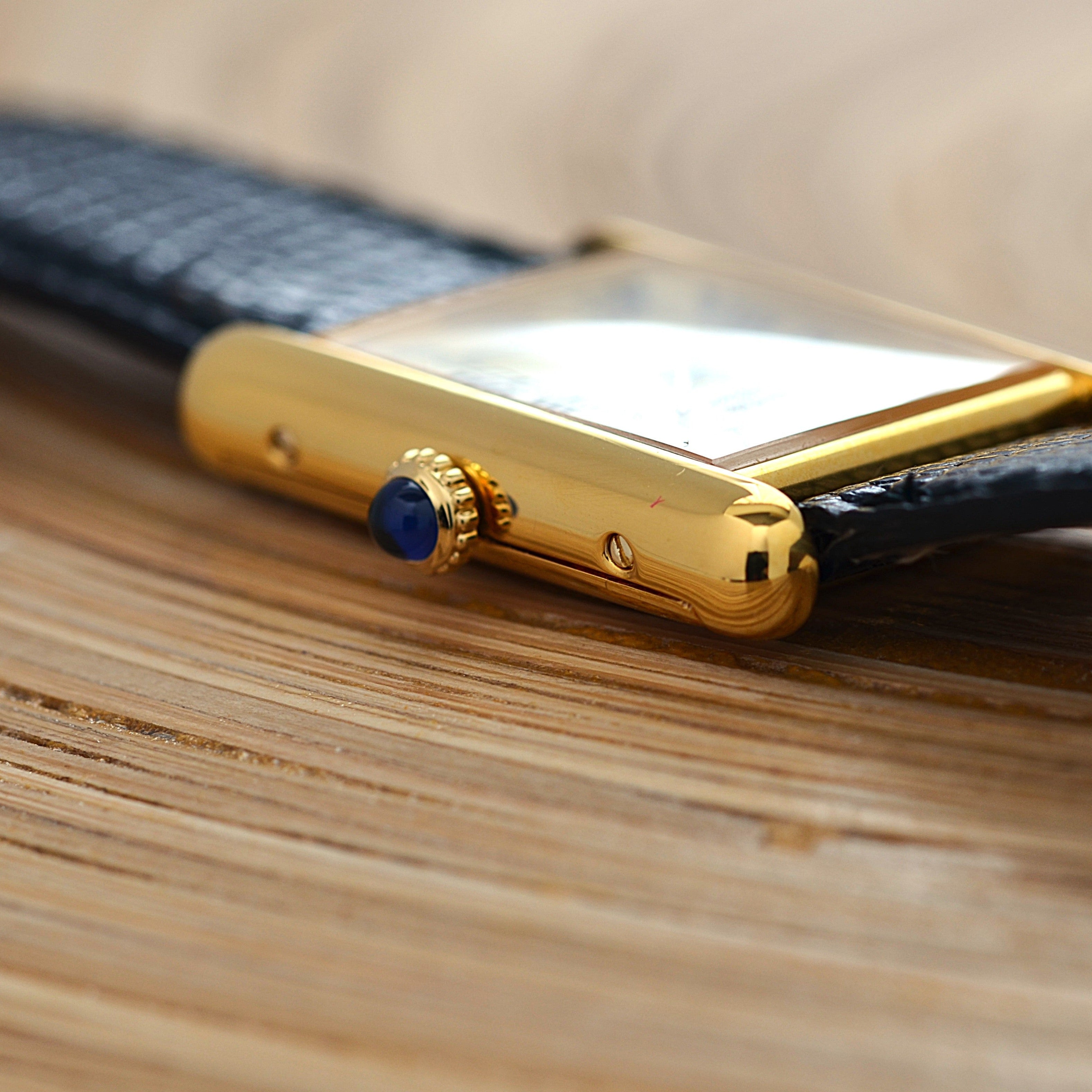 [Cartier] Cartier Must Tank LM Ivory Roma Manual Winding with Lifetime Warranty