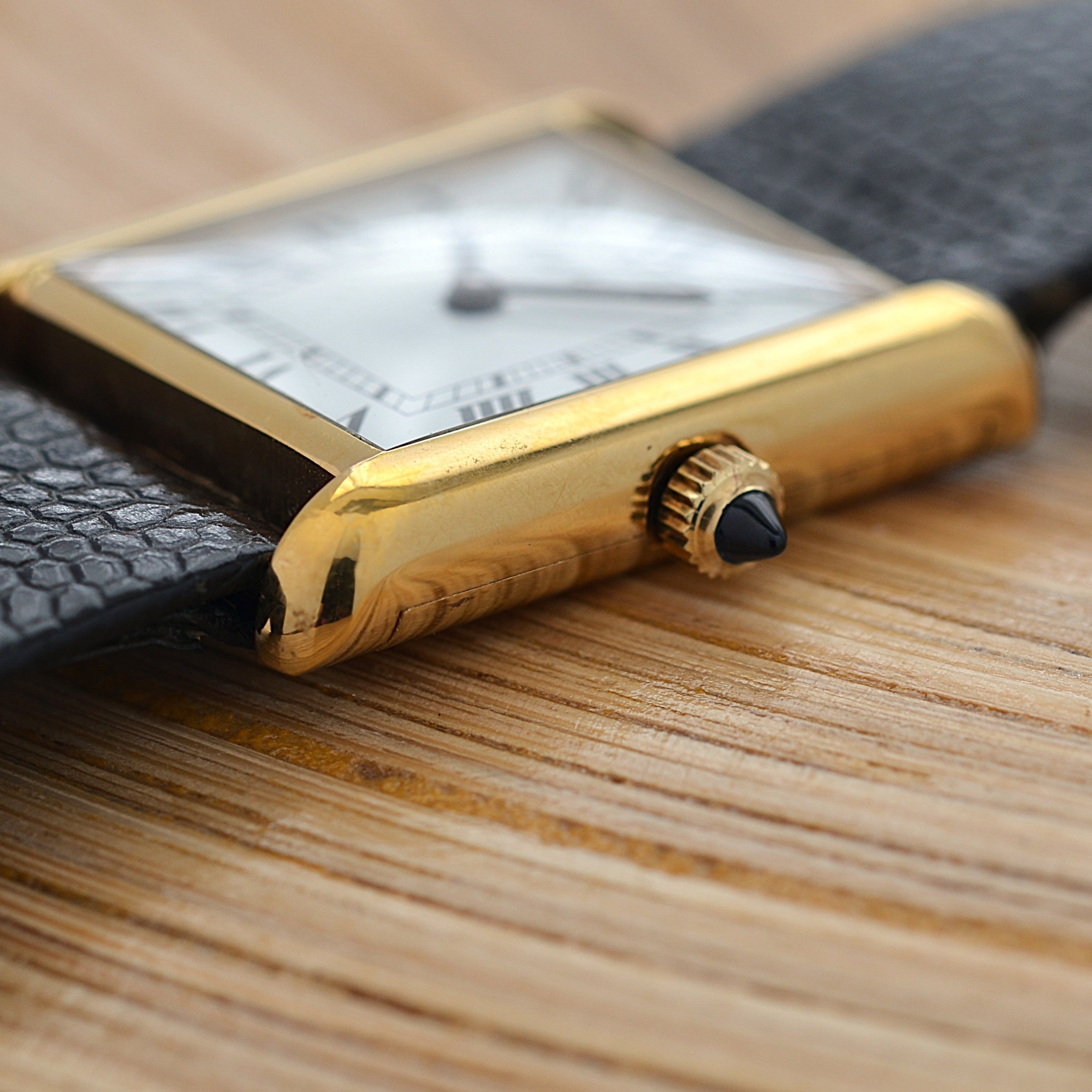 【Cartier】カルティエ マストタンクLM ホワイトローマ 手巻き Pre-must de TANK 北米仕様 カルティエ修理見積書付き