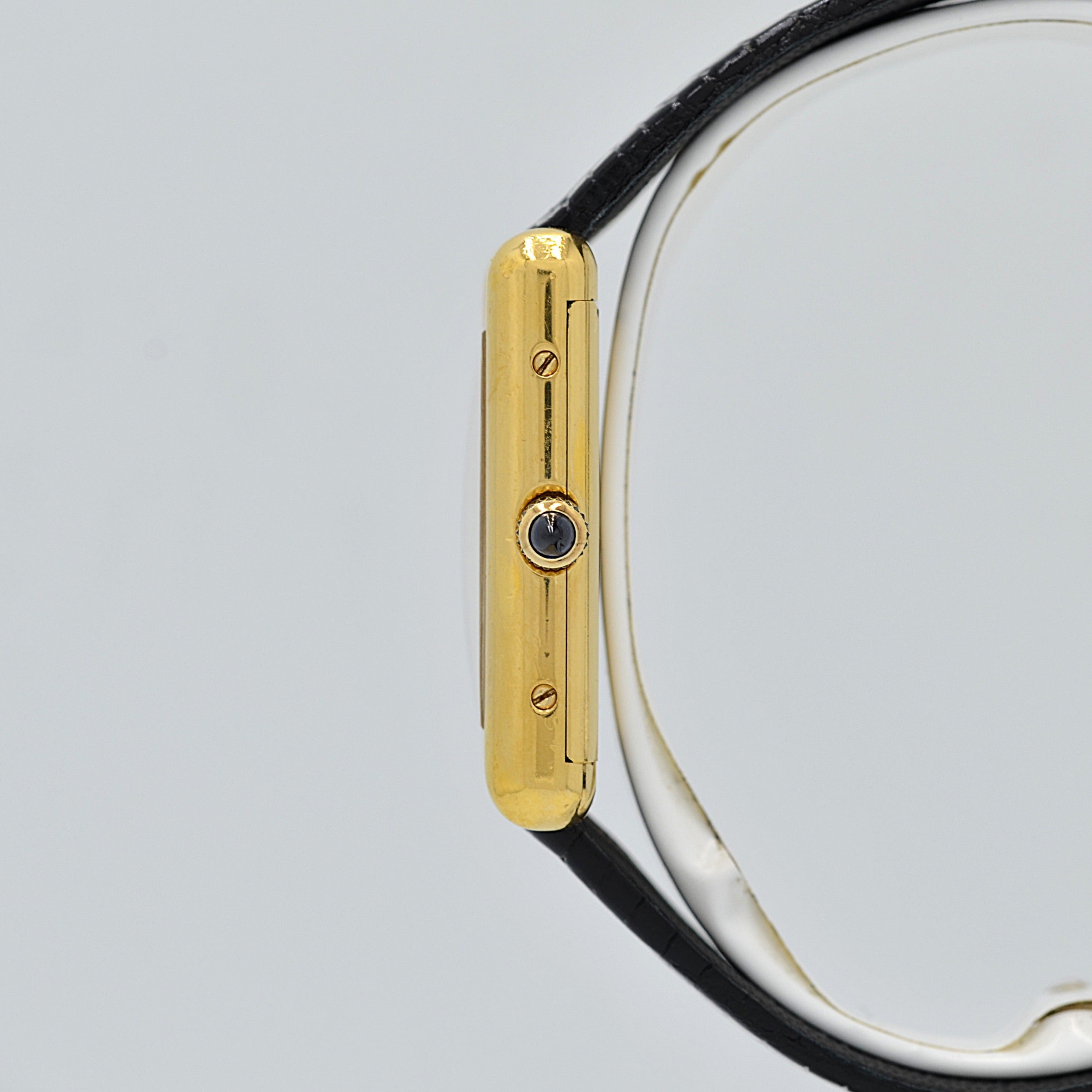 【Cartier】カルティエ マストタンクLM ホワイトローマ 手巻き Pre-must de Tank 欧州仕様 純正ボックス付き