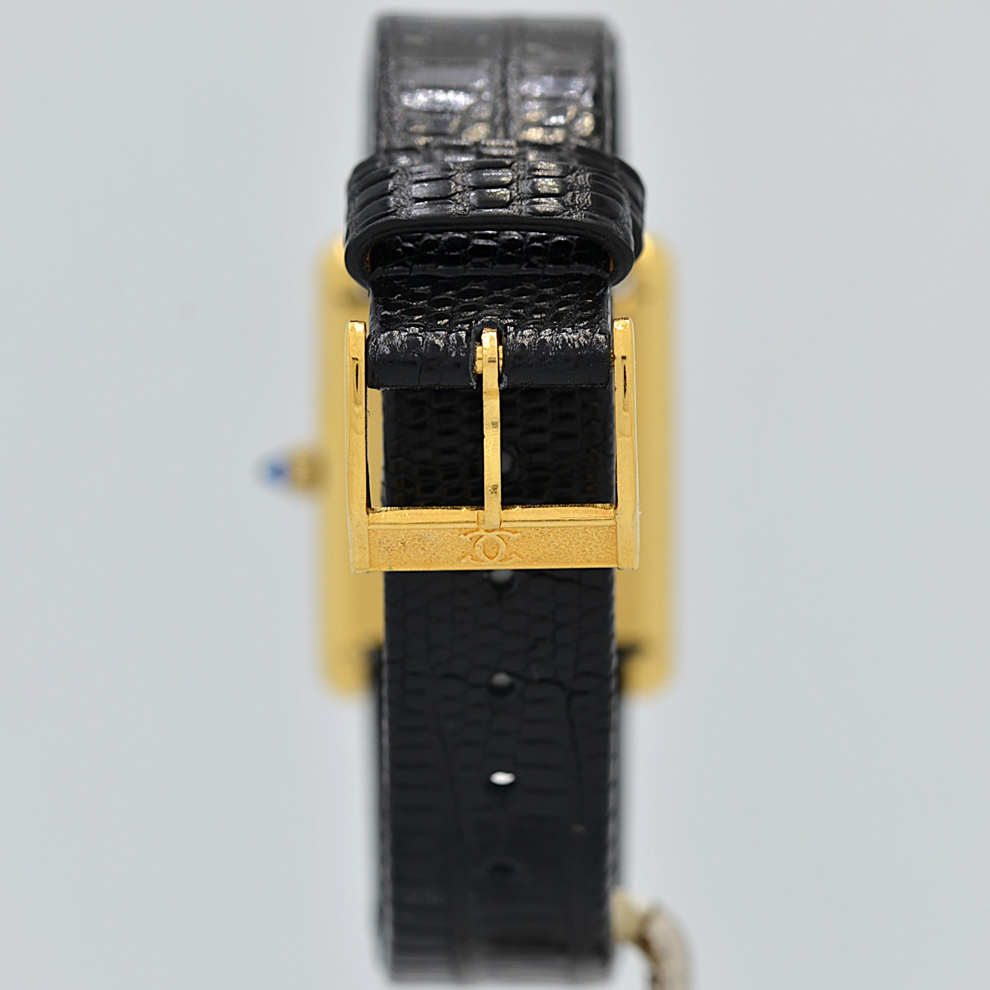 【Cartier】カルティエ マストタンクLM ホワイトローマ 手巻き Pre-must de Tank 欧州仕様 純正ボックス付き