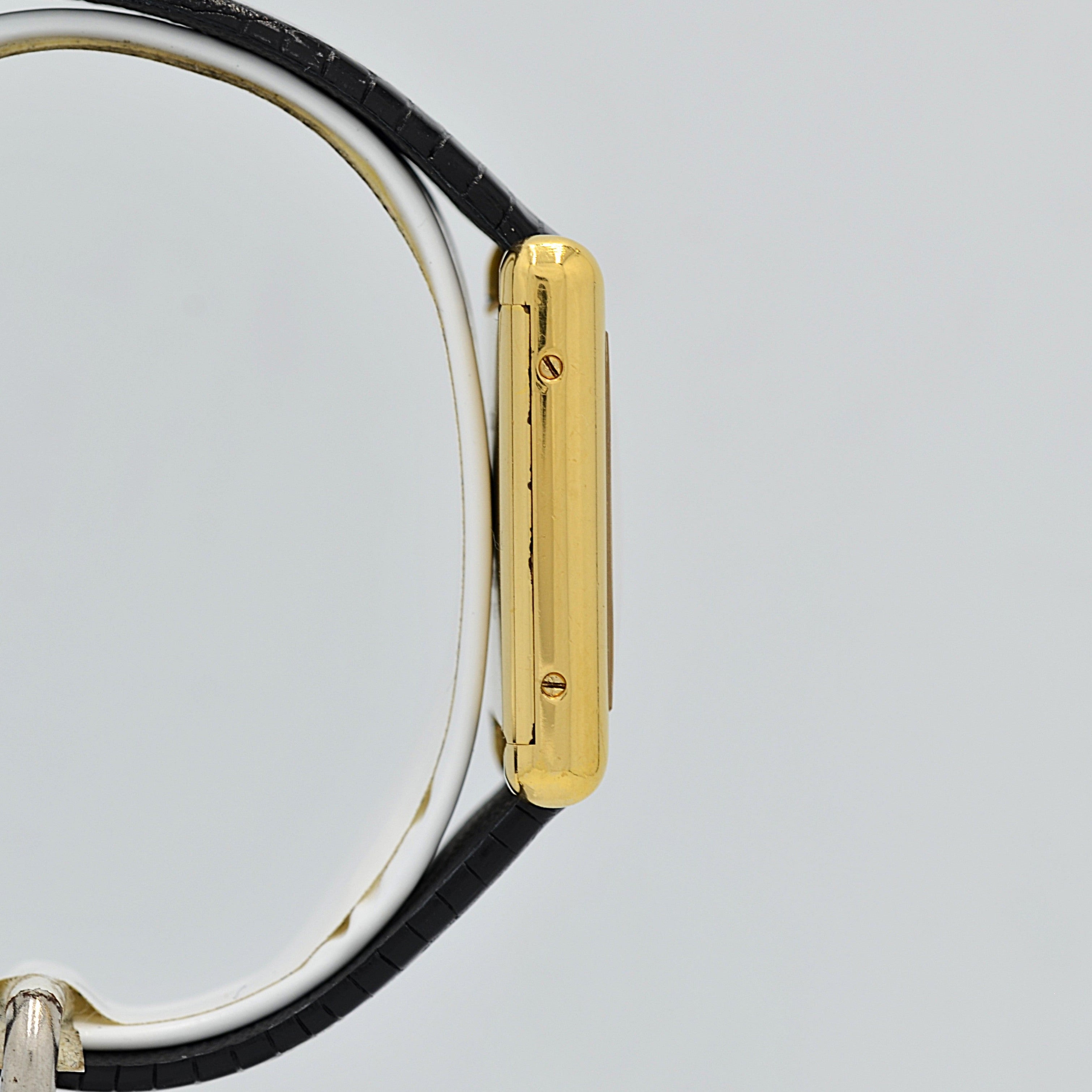 【Cartier】カルティエ マストタンクLM ホワイトローマ 手巻き Pre-must de Tank 欧州仕様 純正ボックス付き