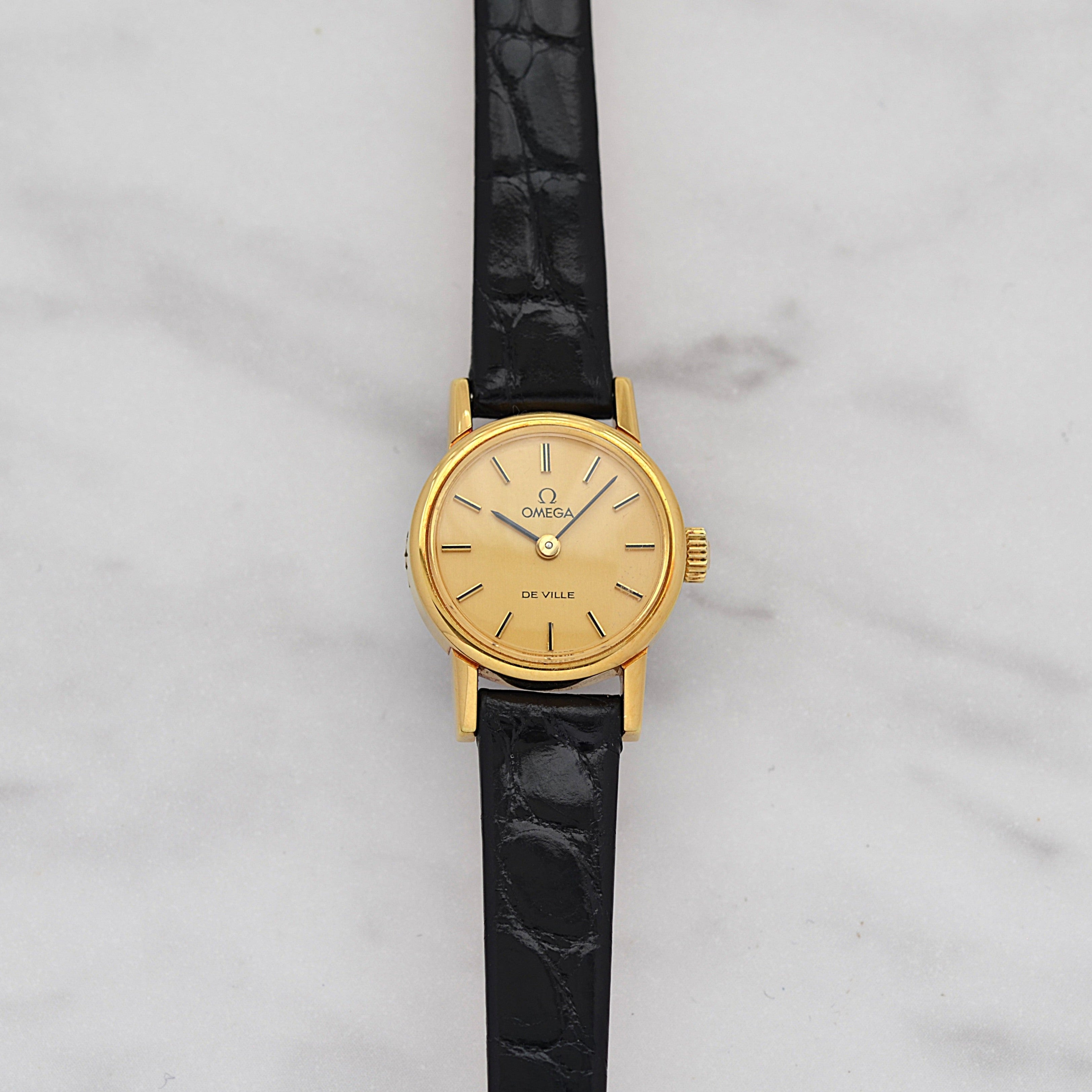 【OMEGA】オメガ デヴィル GP ラウンド Gold デッドストック