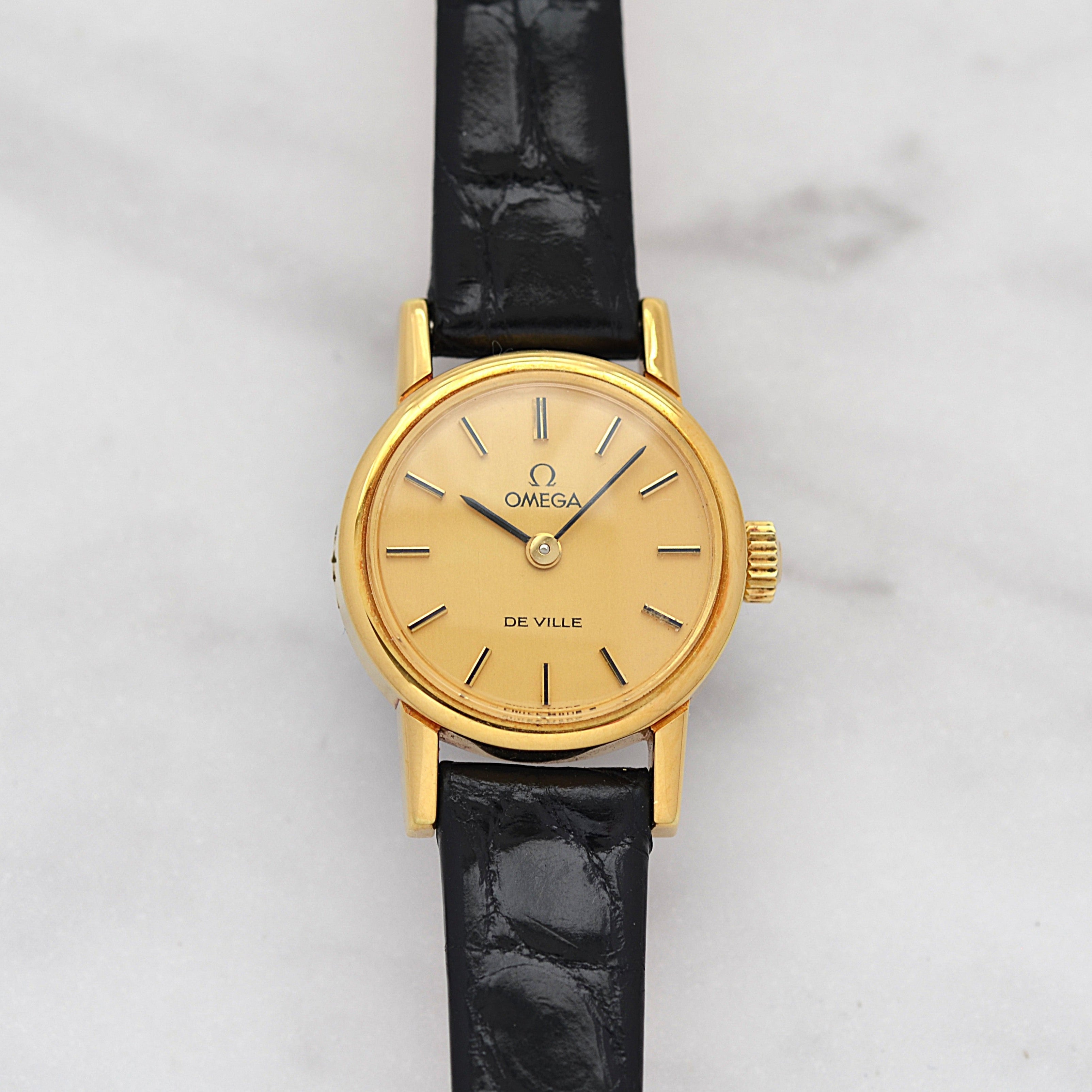 【OMEGA】オメガ デヴィル GP ラウンド Gold デッドストック