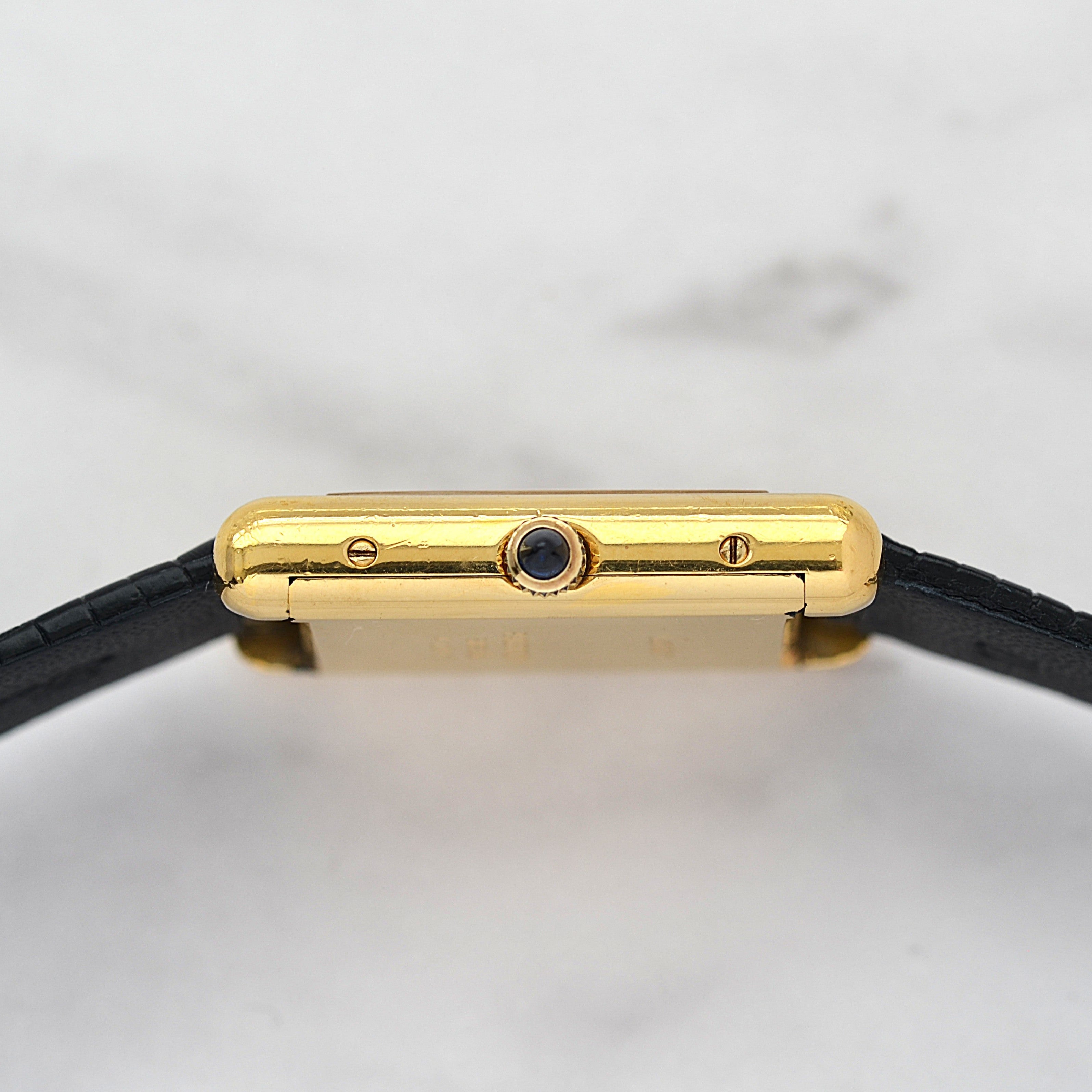 【Cartier】カルティエ マストタンクLM ホワイトローマ 手巻き Pre-must de Tank 欧州仕様 純正ボックス付き