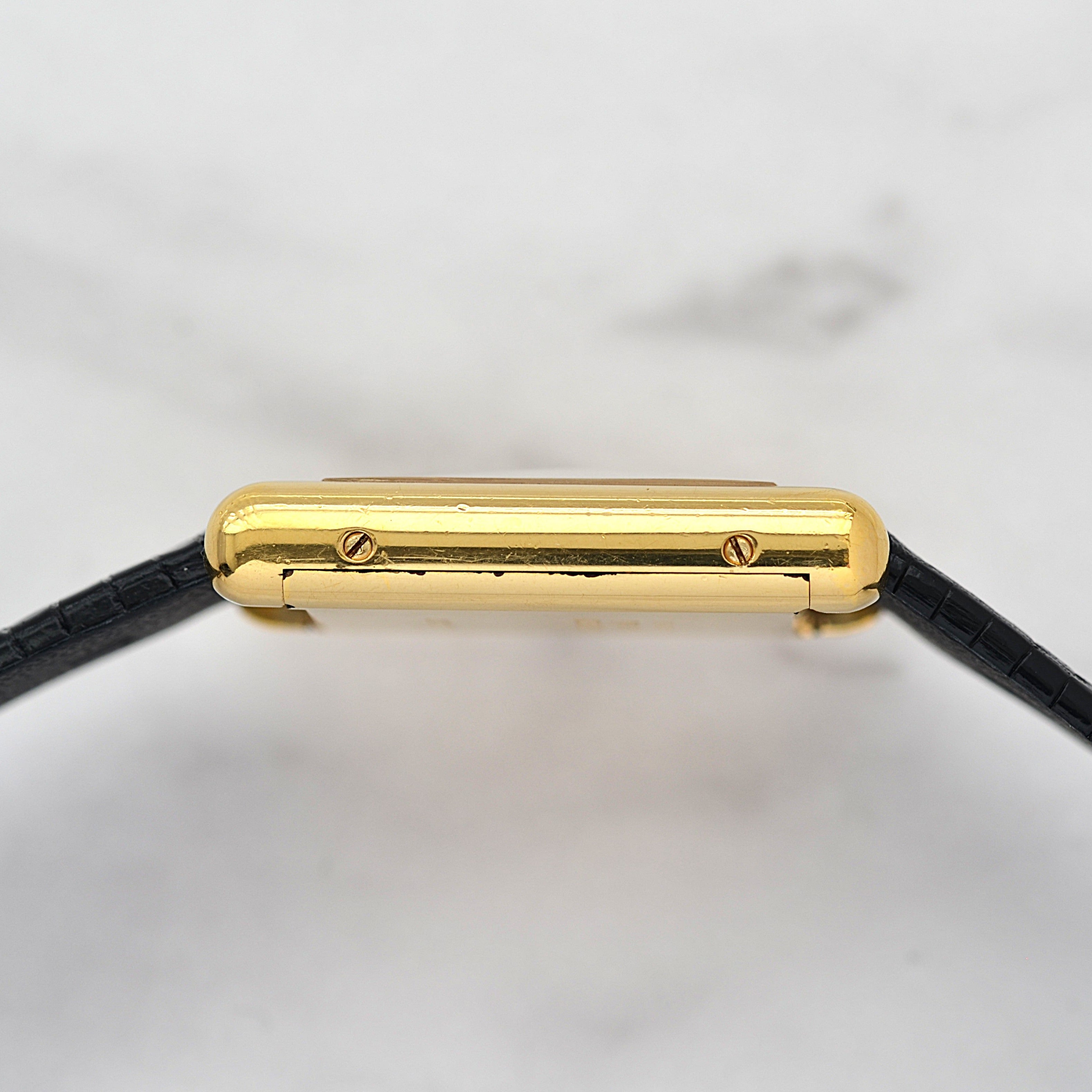 【Cartier】カルティエ マストタンクLM ホワイトローマ 手巻き Pre-must de Tank 欧州仕様 純正ボックス付き