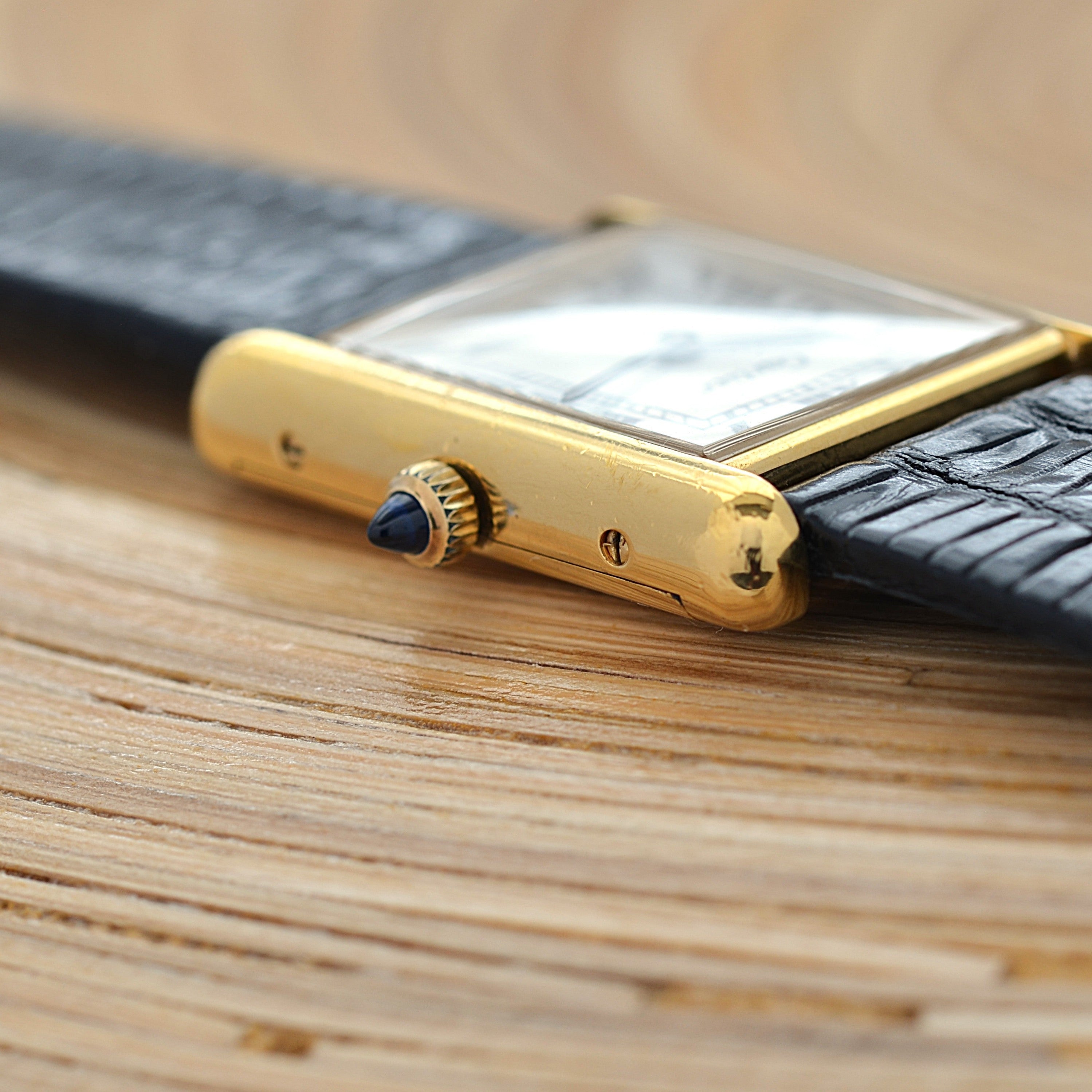 【Cartier】カルティエ マストタンクLM ホワイトローマ 手巻き Pre-must de Tank 欧州仕様 純正ボックス付き