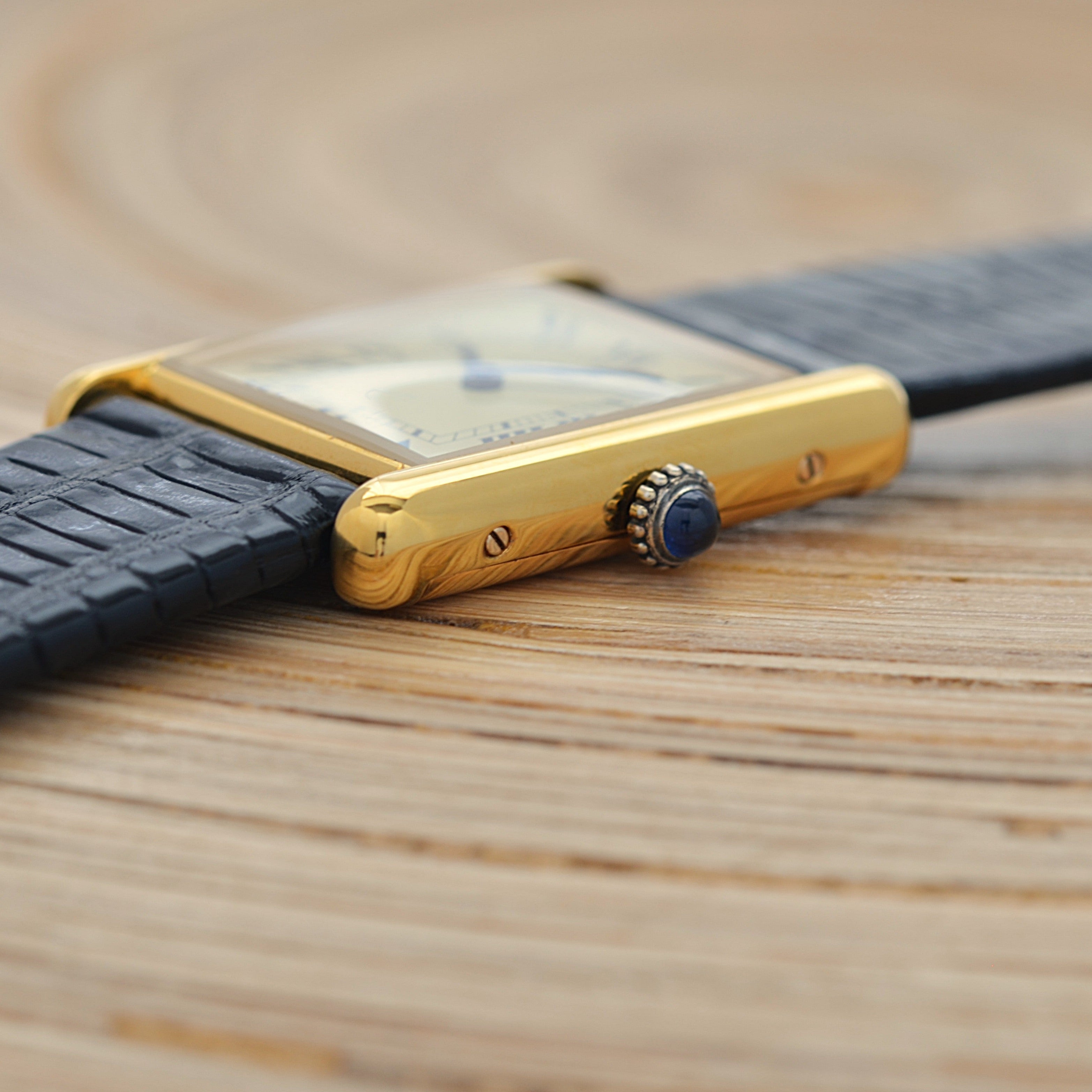 Cartier】カルティエ マストタンクLM アイボリーローマ 手巻き