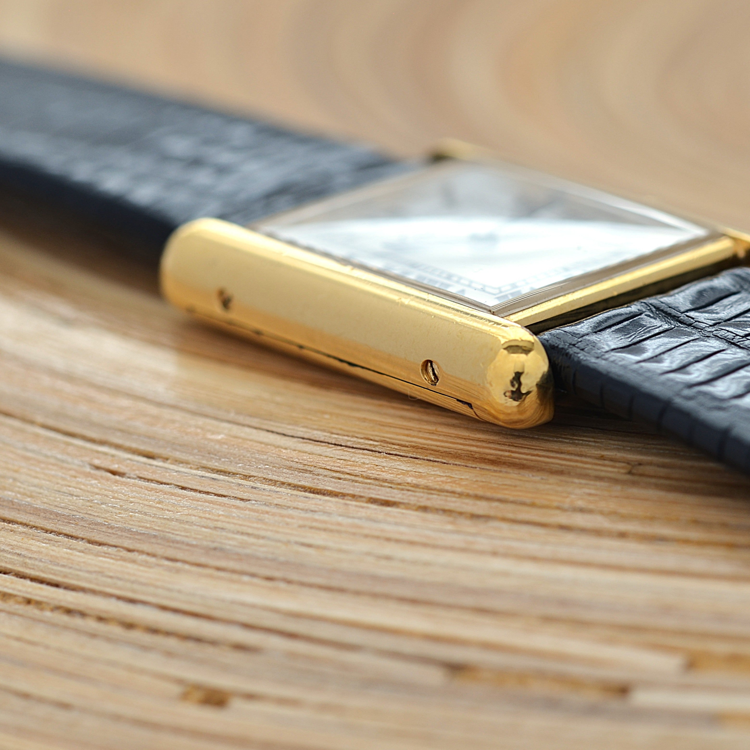 【Cartier】カルティエ マストタンクLM ホワイトローマ 手巻き Pre-must de Tank 欧州仕様 純正ボックス付き