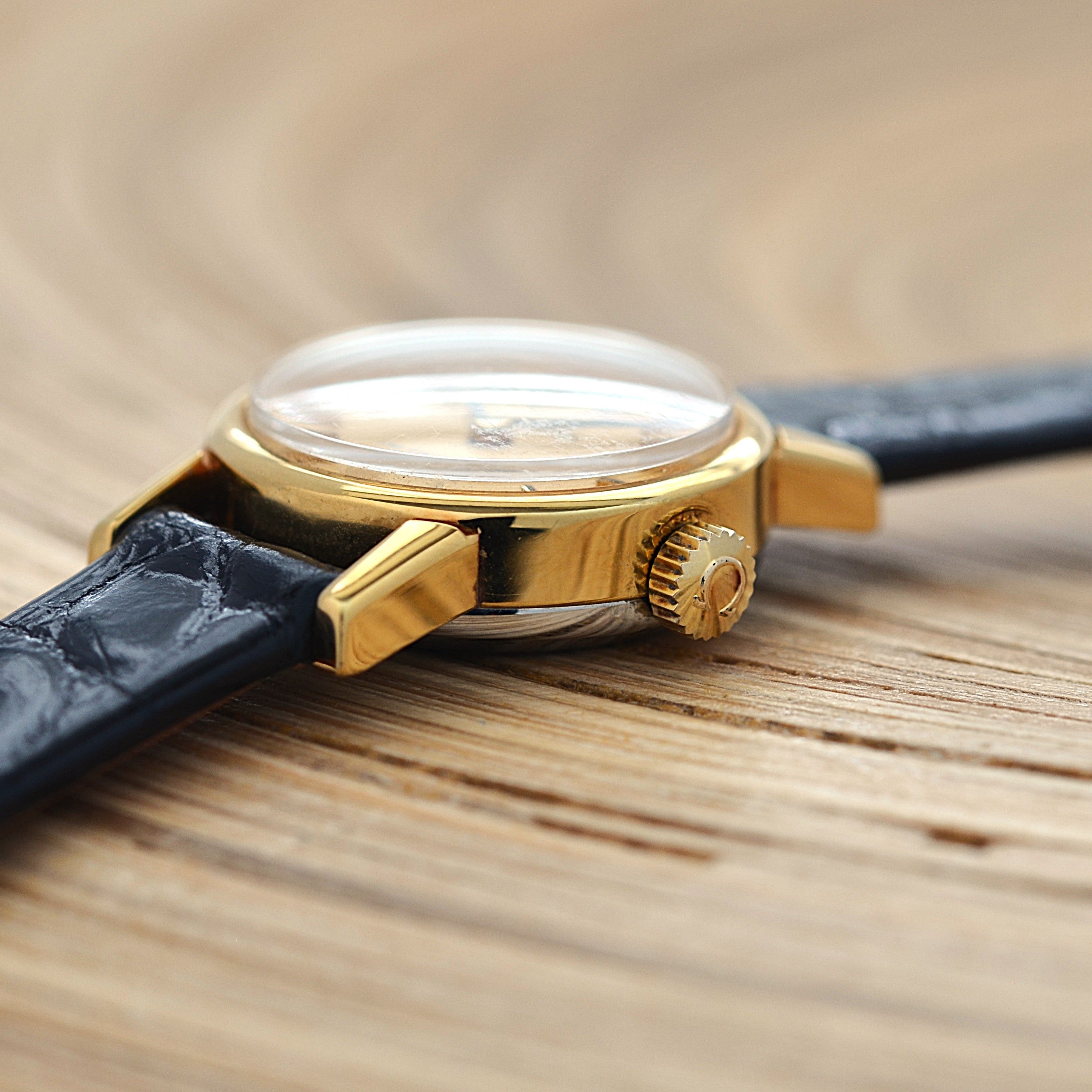 【OMEGA】オメガ デヴィル GP ラウンド Gold デッドストック