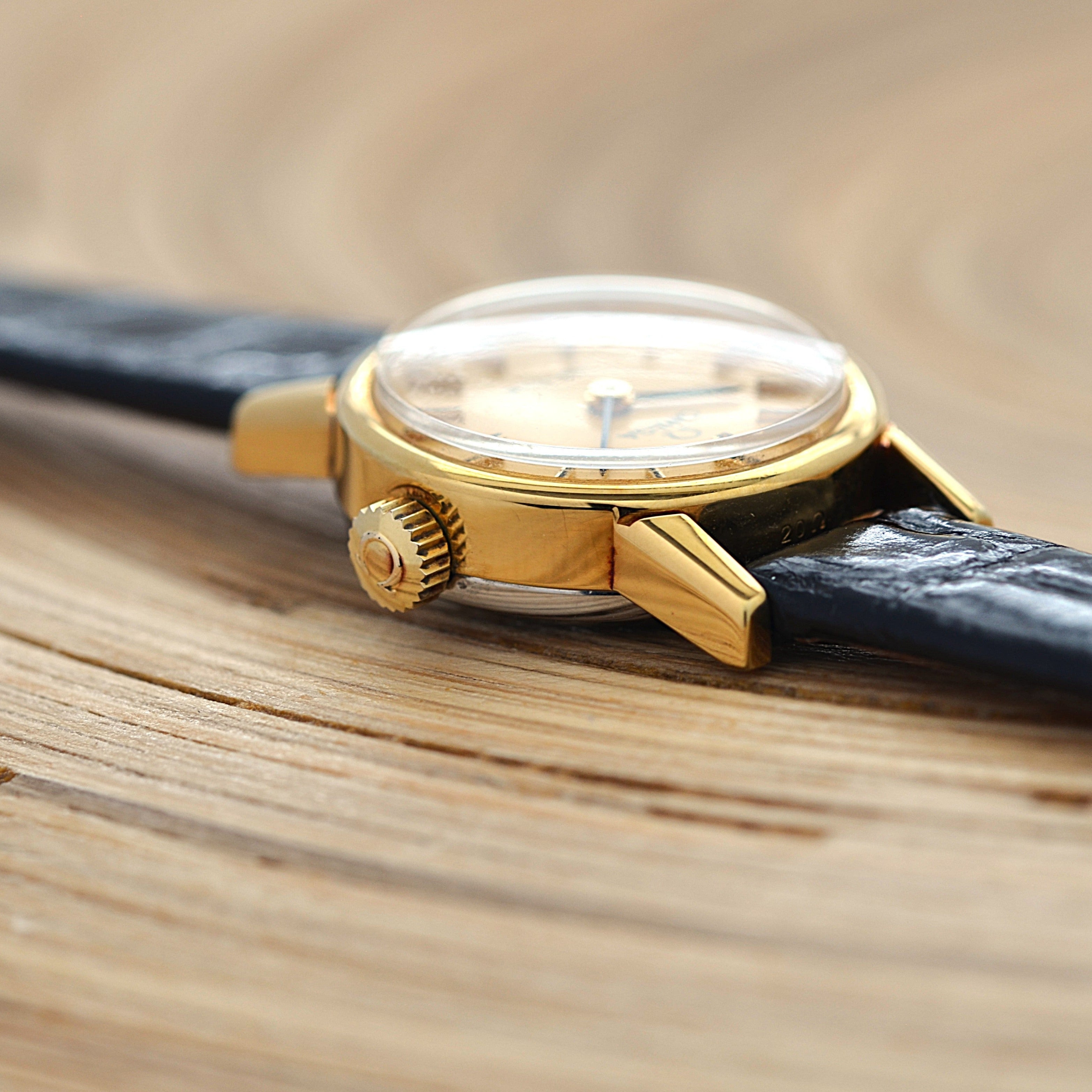 【OMEGA】オメガ デヴィル GP ラウンド Gold デッドストック