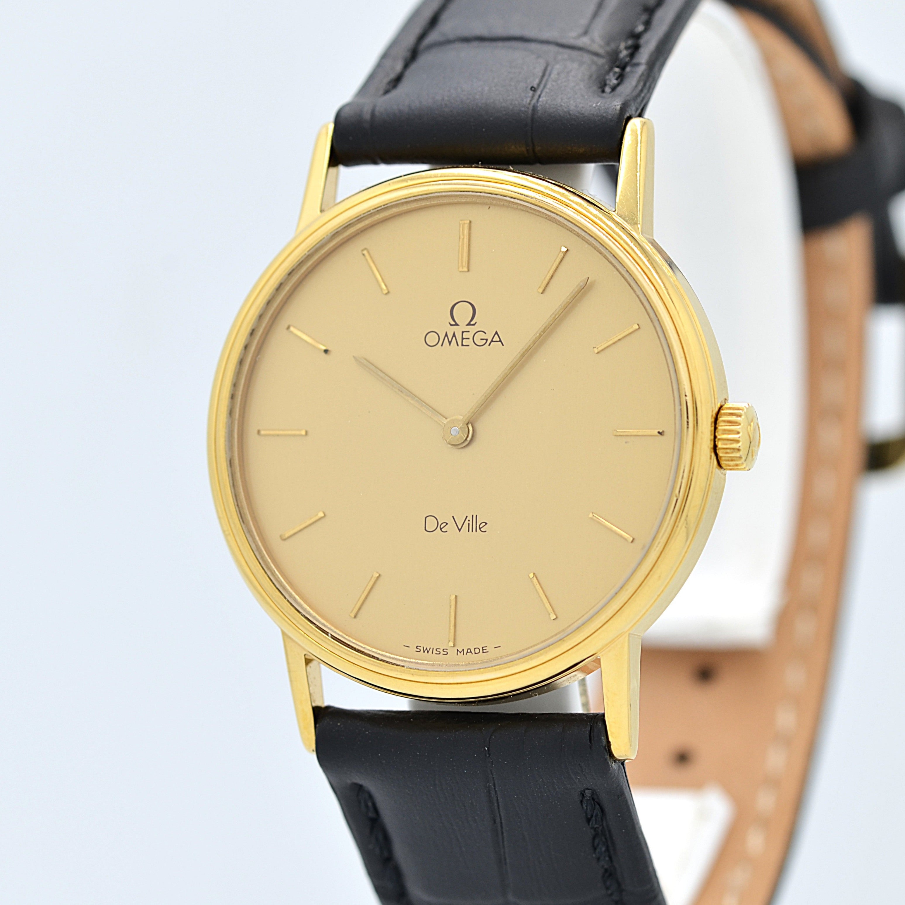 [Omega] 歐米茄碟飛系列 GP 圓形金錶帶正品錶扣