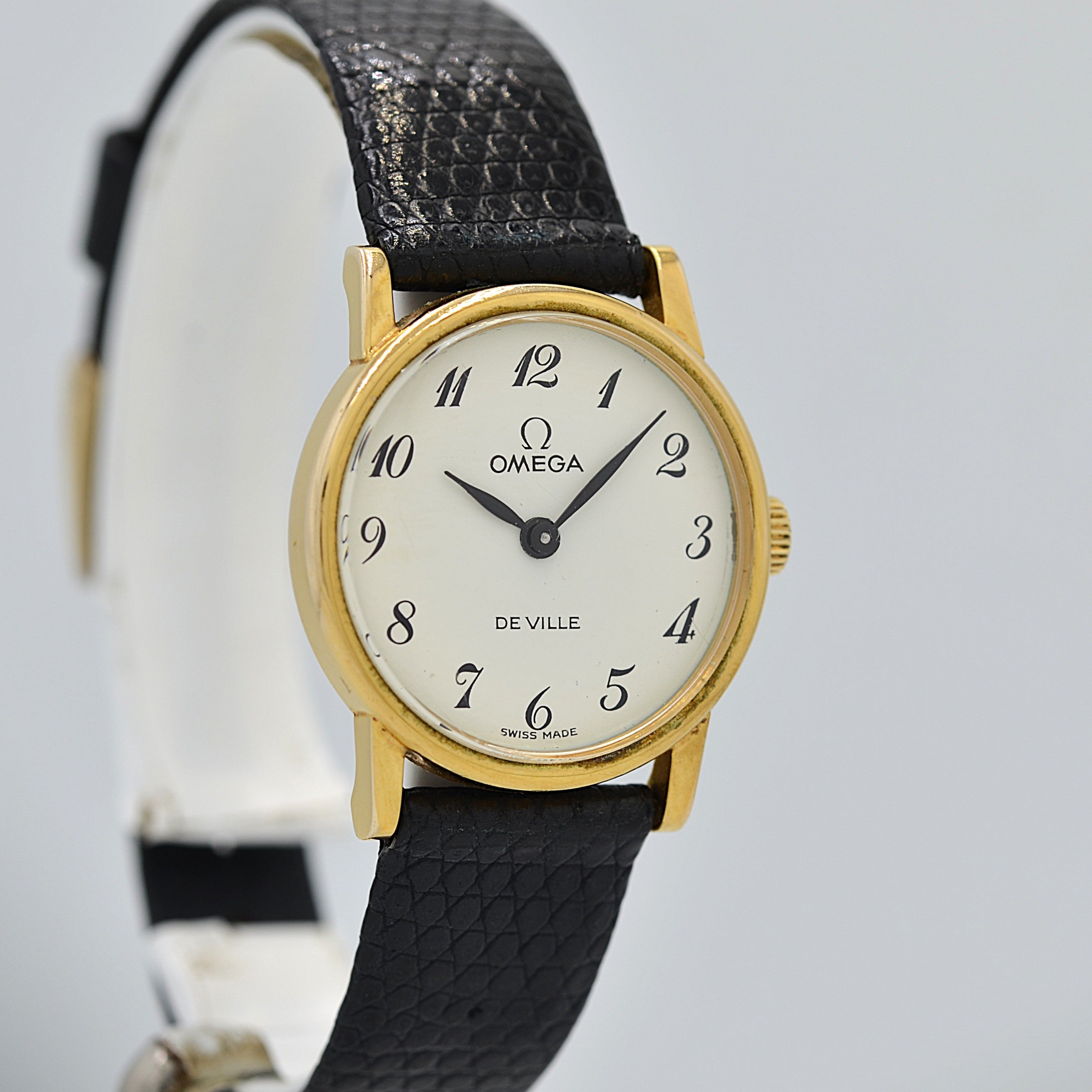 【OMEGA】オメガ デヴィル GP ラウンド White Arabic デッドストック