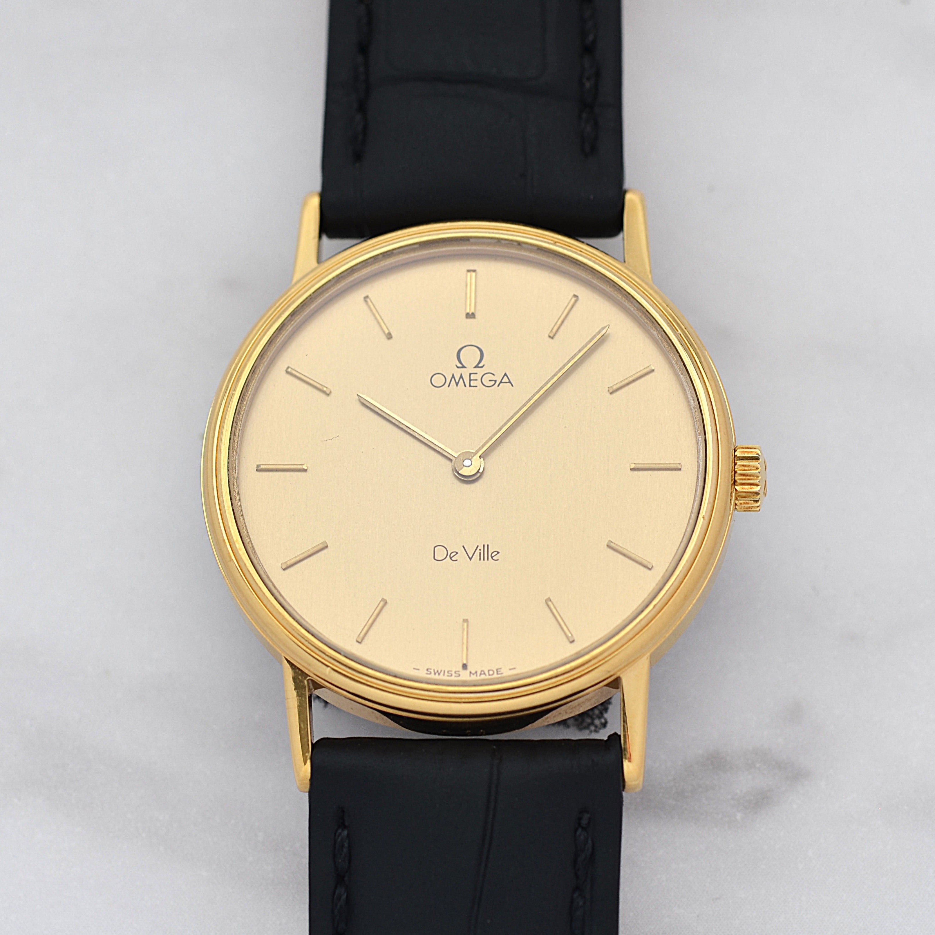 [Omega] 歐米茄碟飛系列 GP 圓形金錶帶正品錶扣