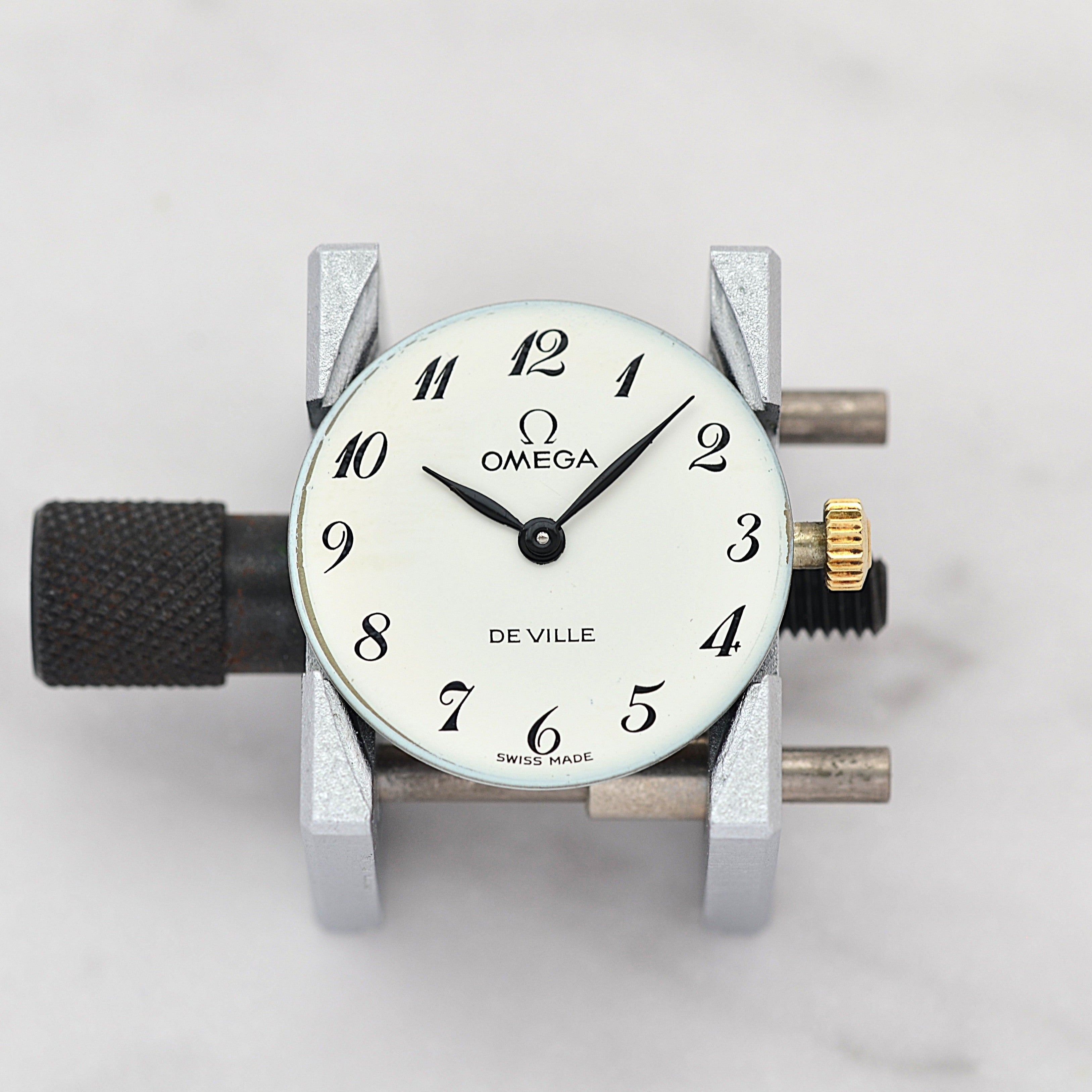 【OMEGA】オメガ デヴィル GP ラウンド White Arabic デッドストック