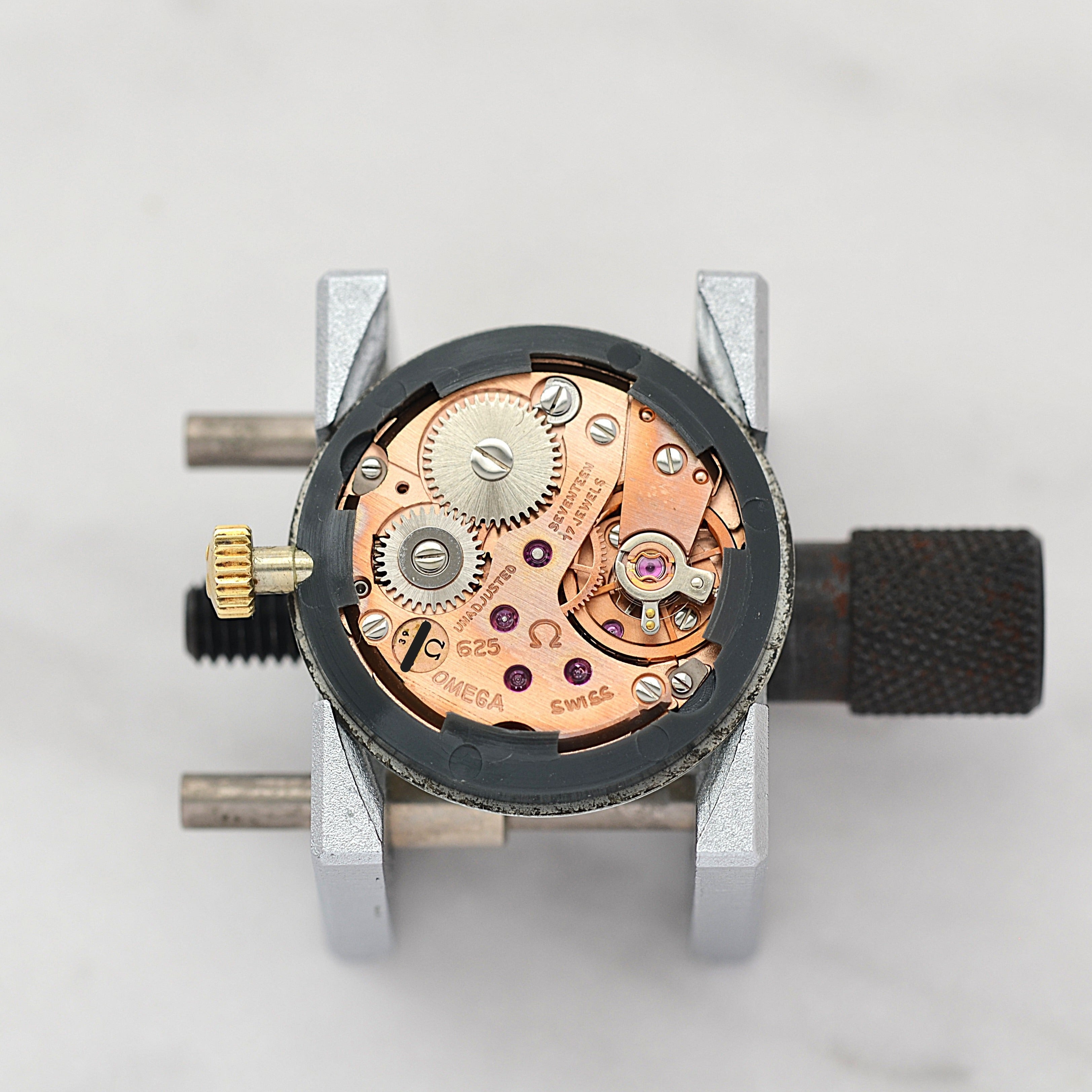 【OMEGA】オメガ デヴィル GP ラウンド White Arabic デッドストック