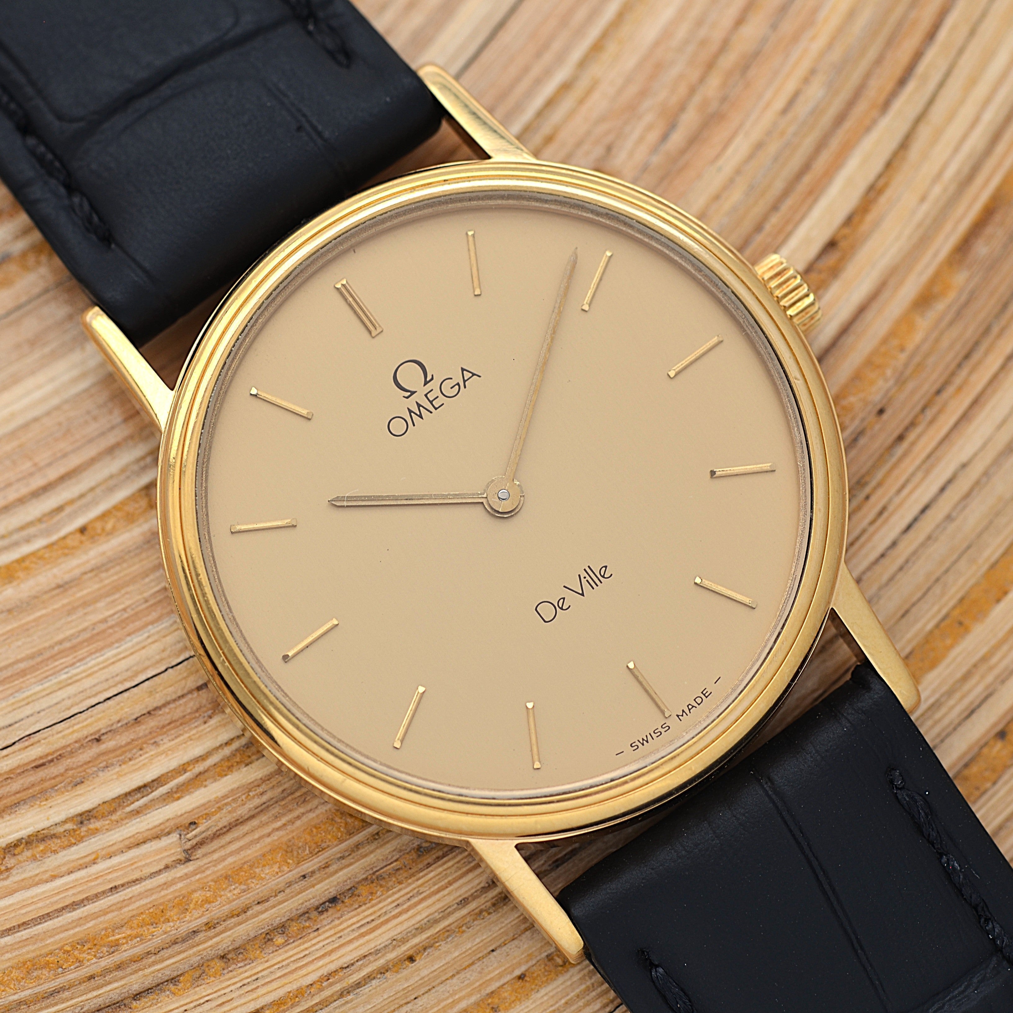 [Omega] 歐米茄碟飛系列 GP 圓形金錶帶正品錶扣