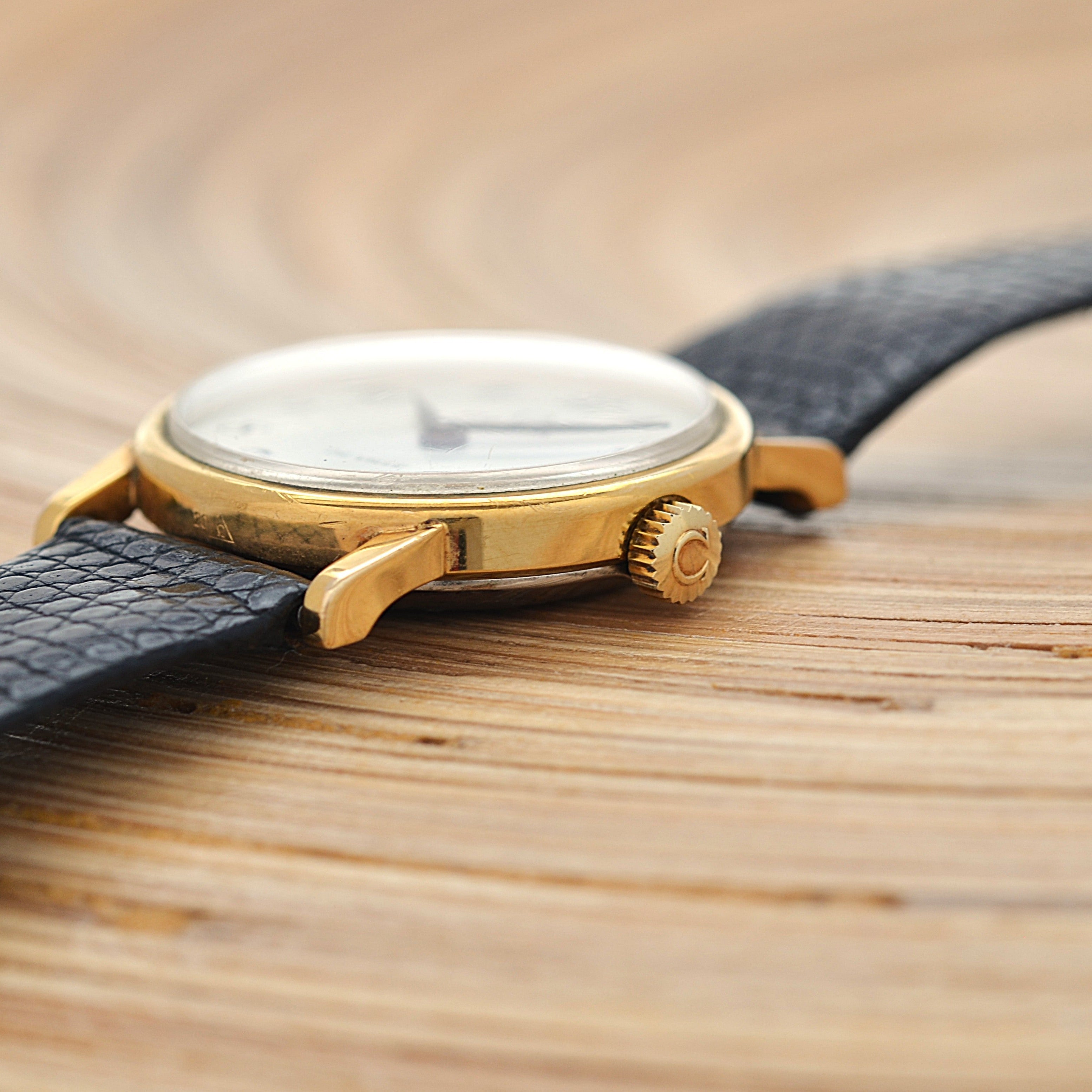 【OMEGA】オメガ デヴィル GP ラウンド White Arabic デッドストック