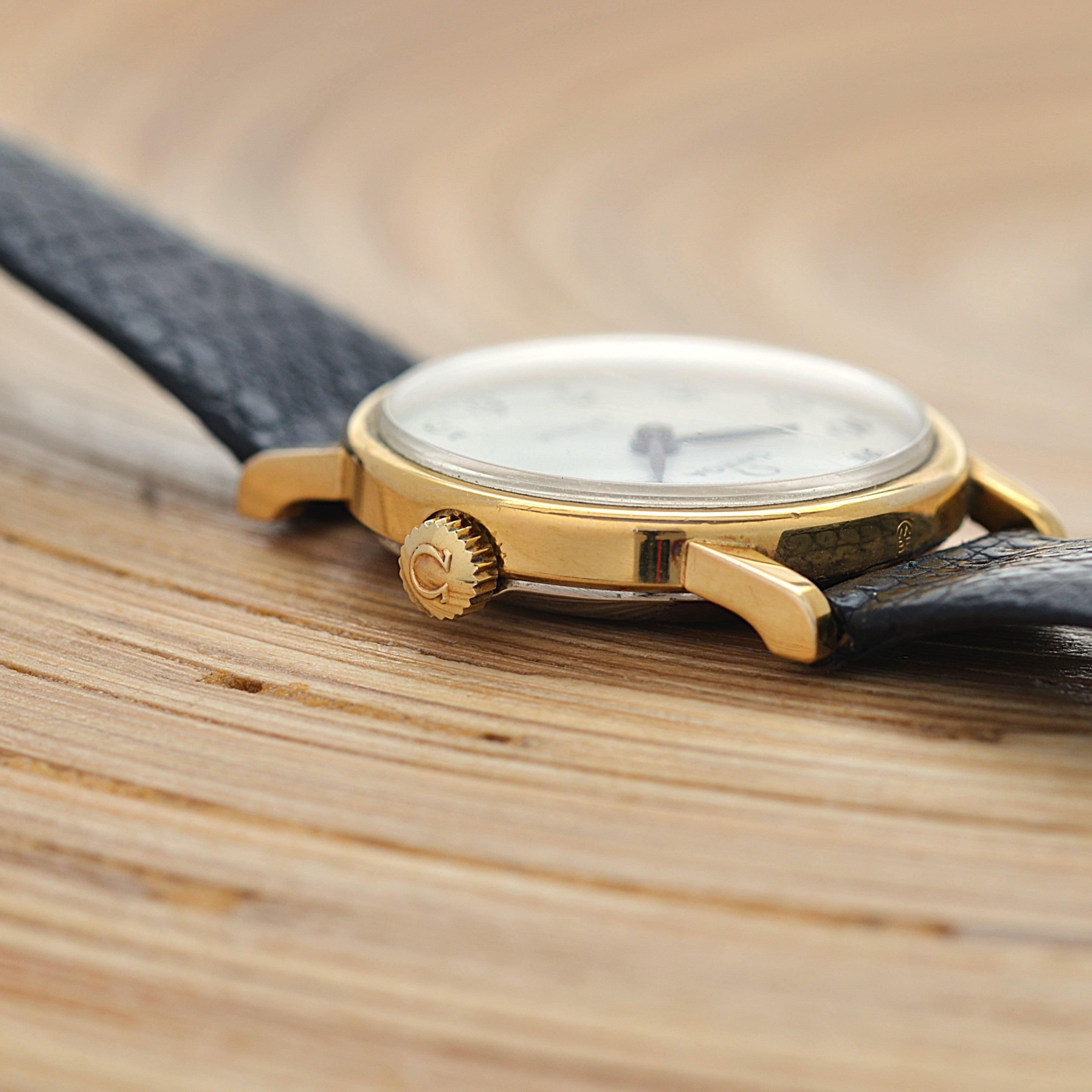 【OMEGA】オメガ デヴィル GP ラウンド White Arabic デッドストック