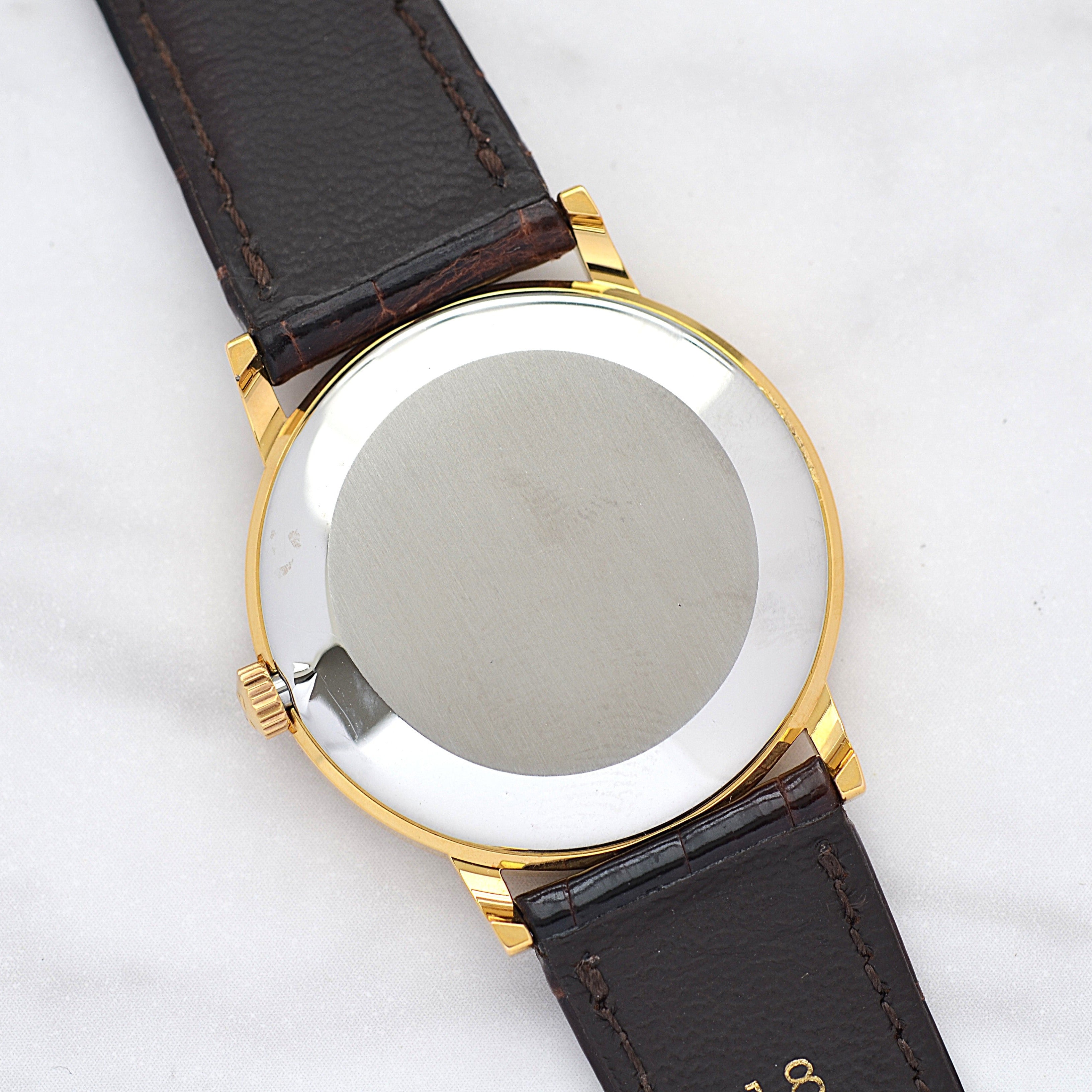 [Omega] 歐米茄碟飛系列 GP 圓形金錶配真鱷魚皮錶帶和錶扣