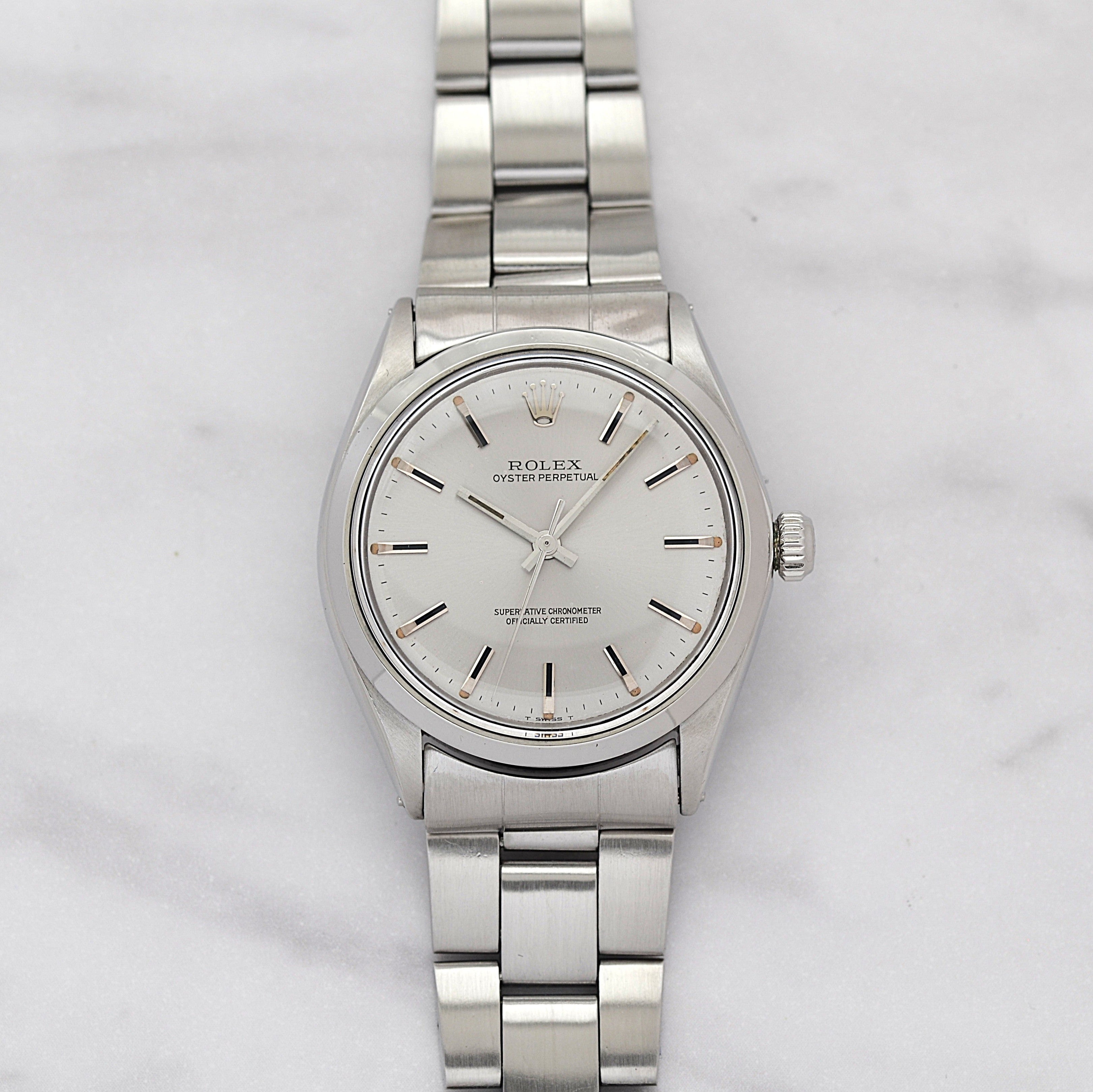 [ROLEX] Rolex Oyster Perpetual Ref. 1002 Silver Grey 1969