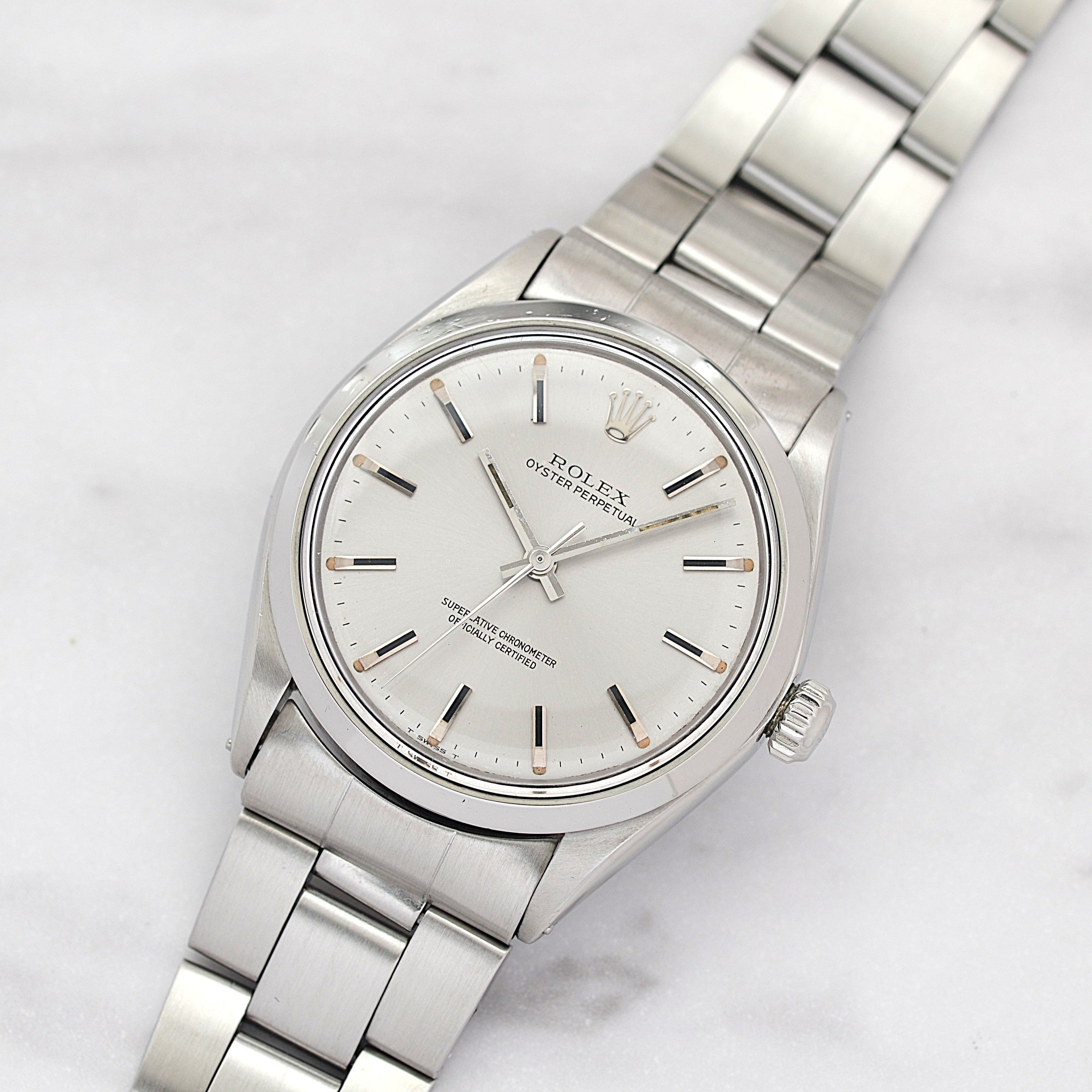 [ROLEX] Rolex Oyster Perpetual Ref. 1002 Silver Grey 1969