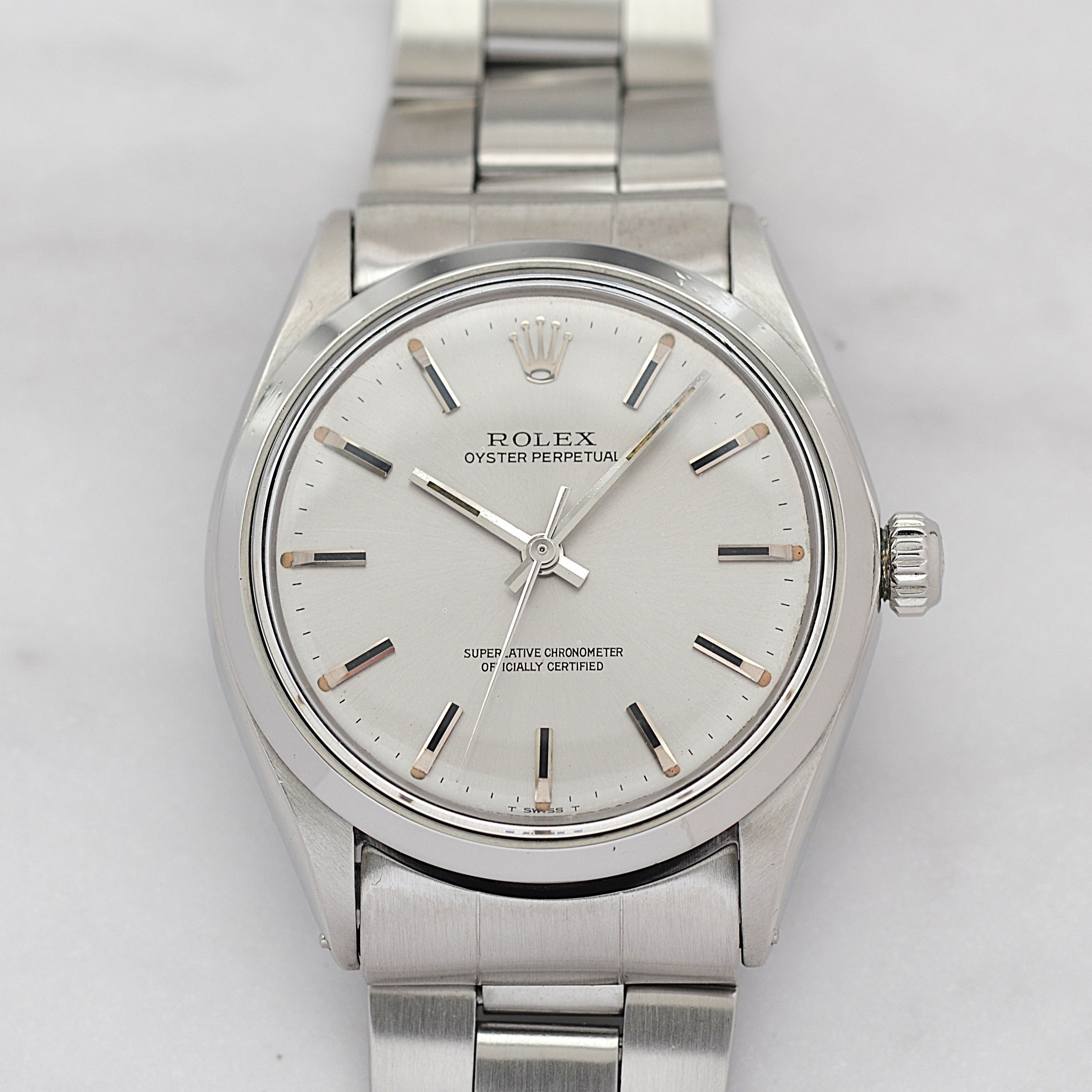 [ROLEX] Rolex Oyster Perpetual Ref. 1002 Silver Grey 1969
