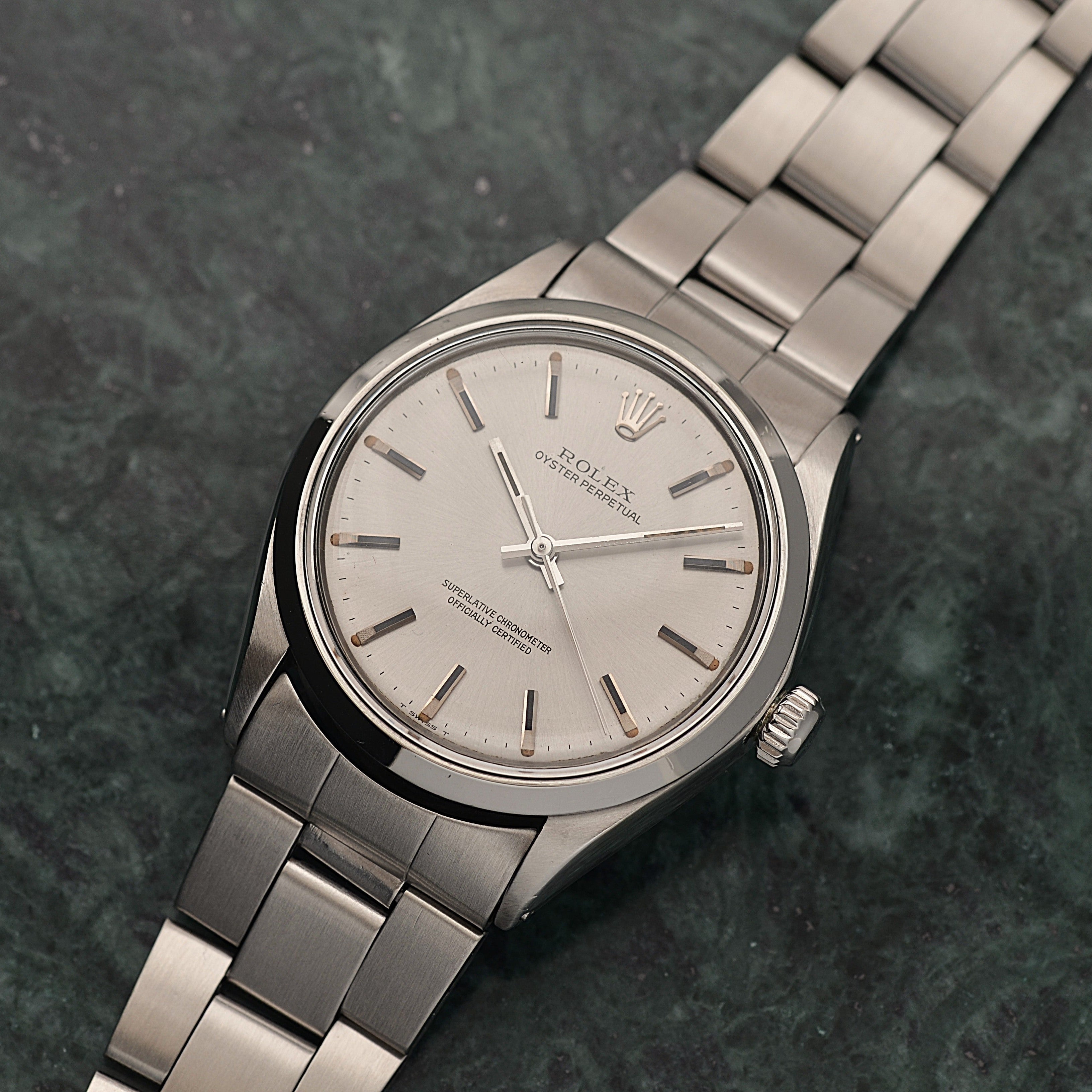 [ROLEX] Rolex Oyster Perpetual Ref. 1002 Silver Grey 1969